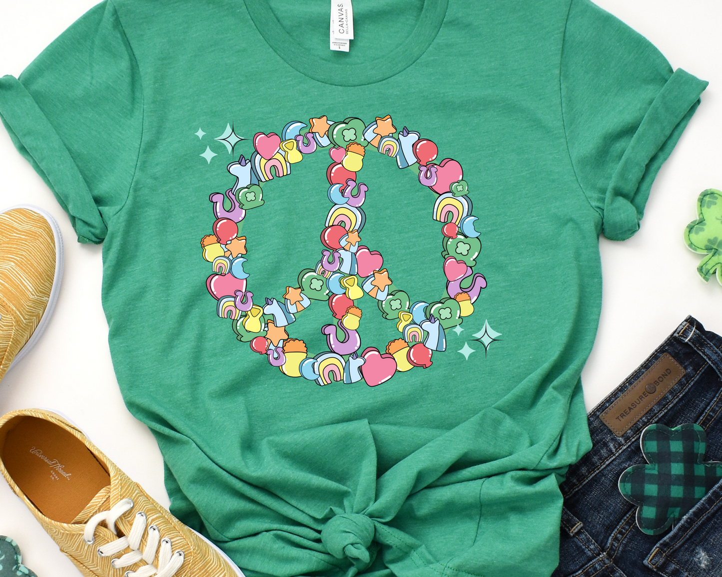 Lucky charm peace sign -DTF