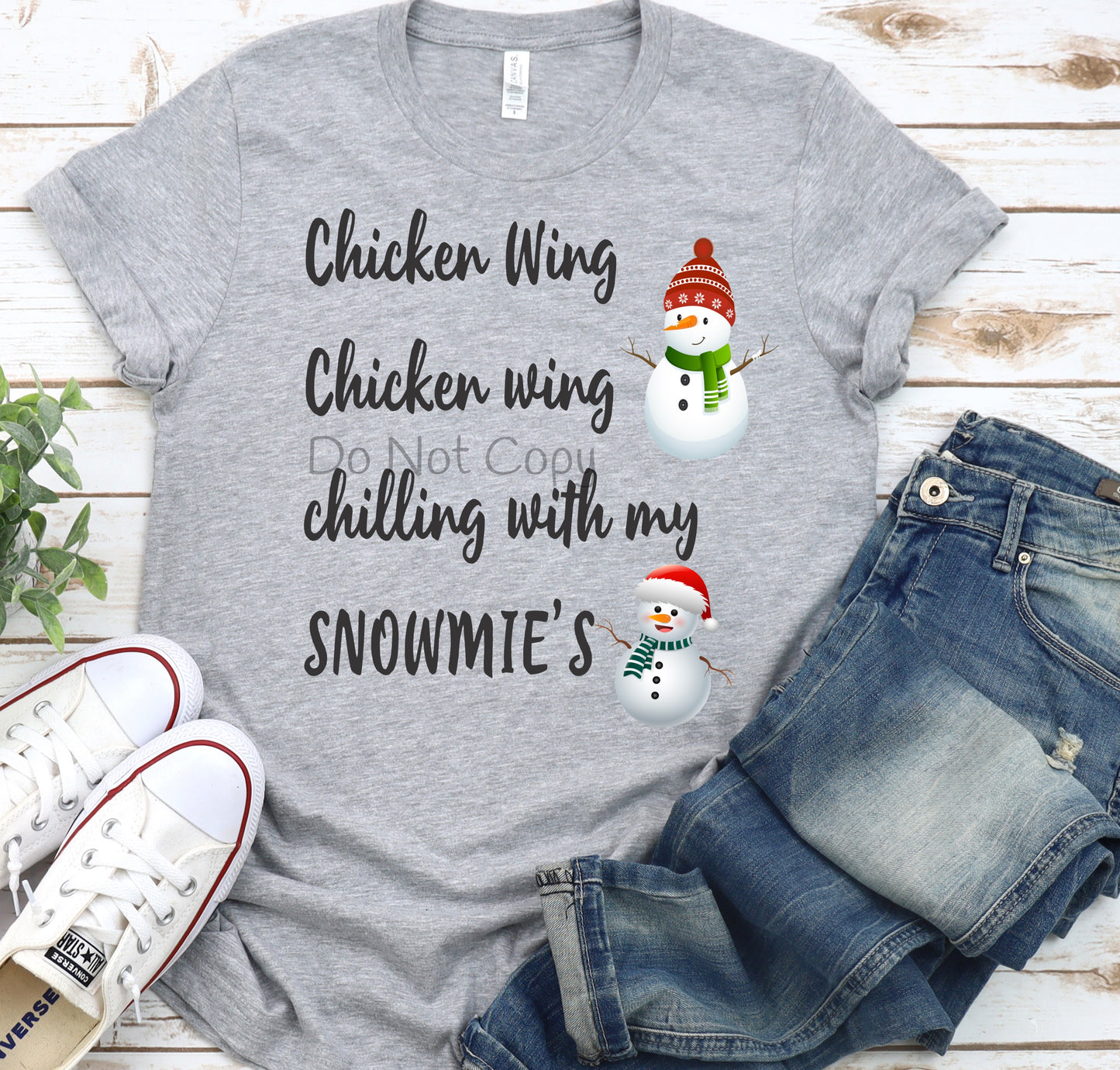 Chicken wings chilling with my snowmie’s-DTF