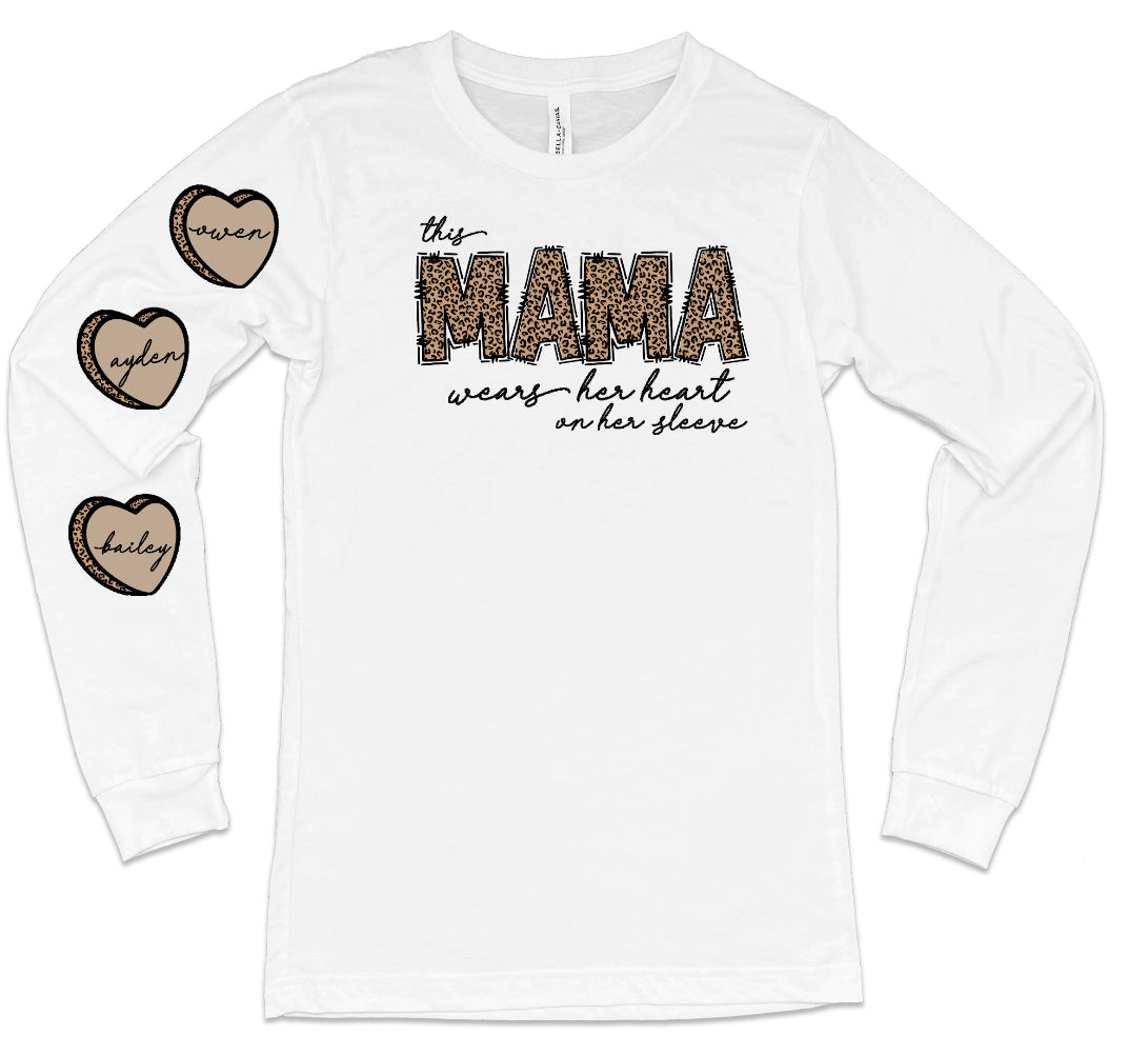 Leopard -This “custom name” wears her heart on her sleeve-DTF