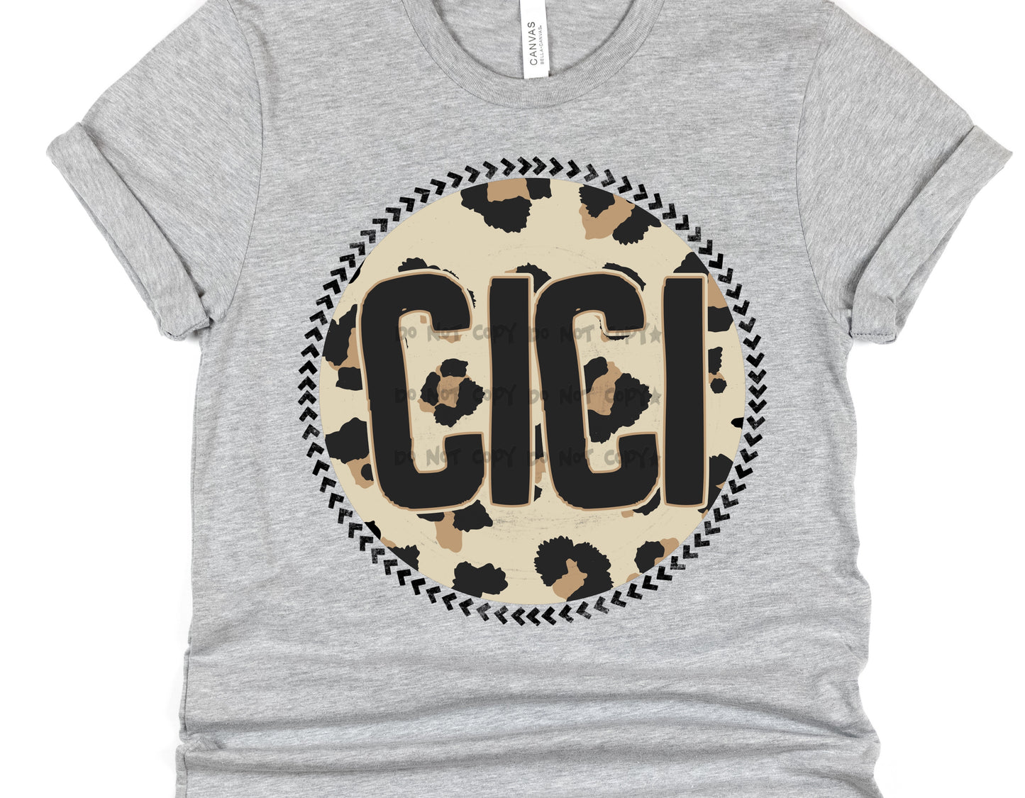 Cici Leopard circle- DTF