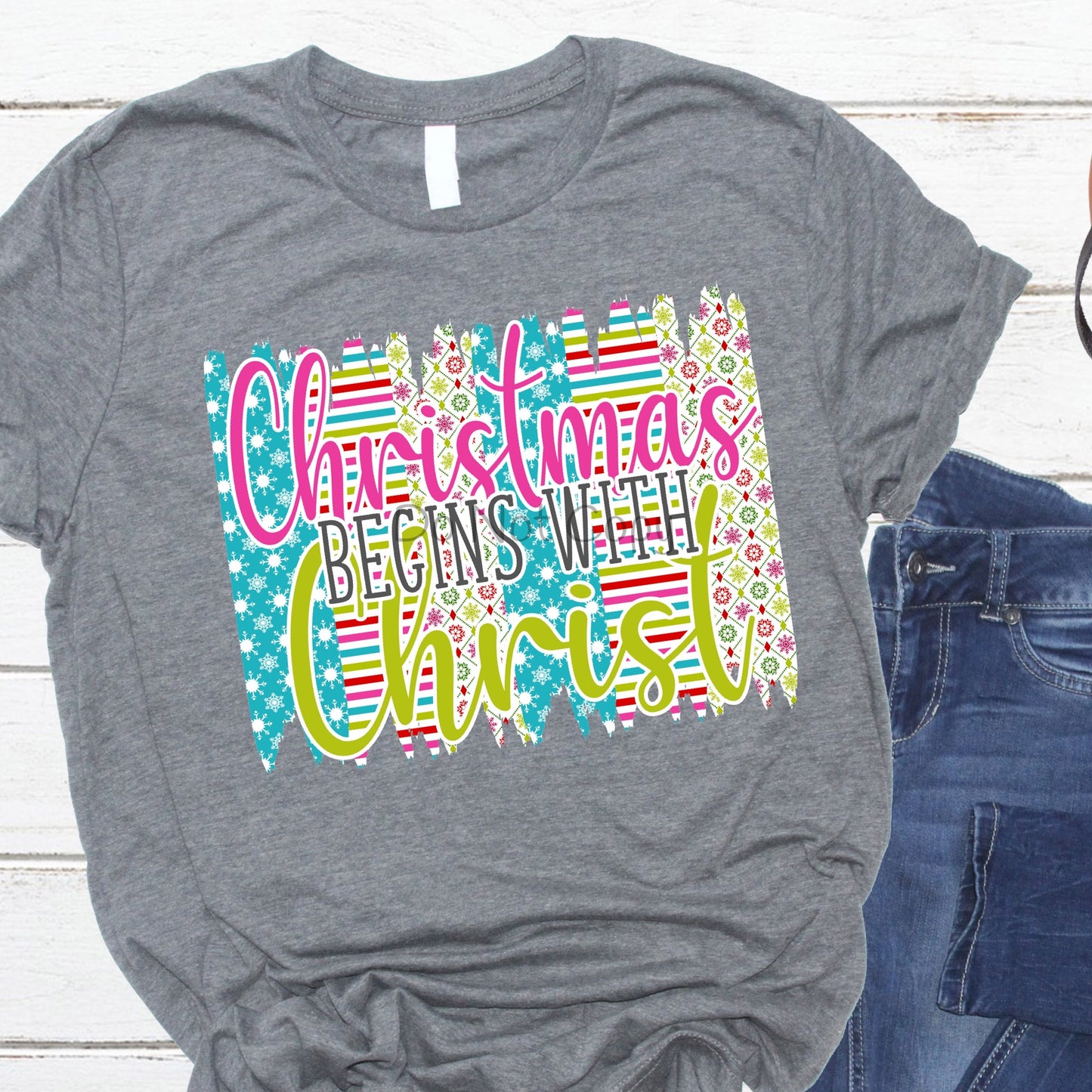 Christmas begins with Christ-DTF