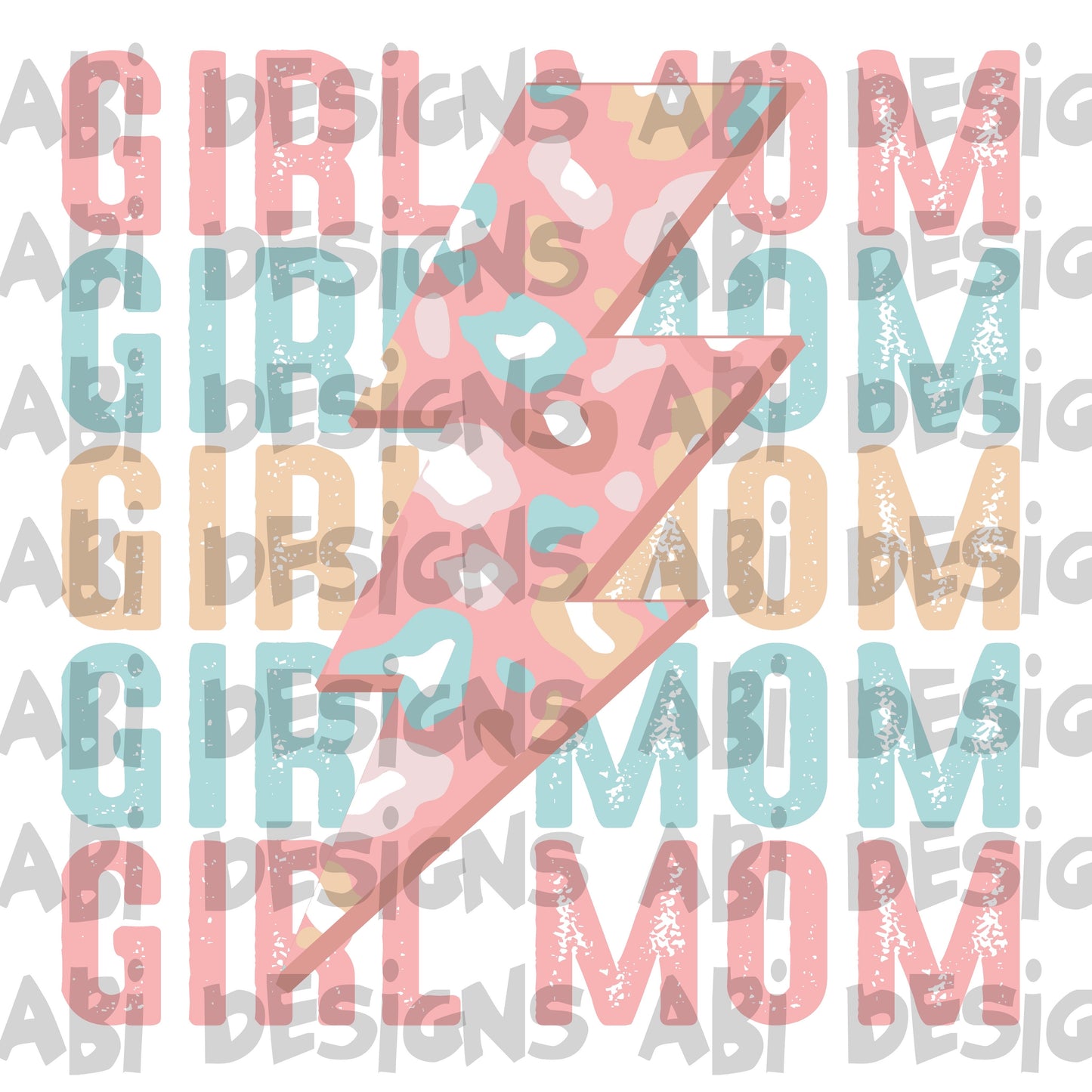 Girl mom lightning bolt- DTF