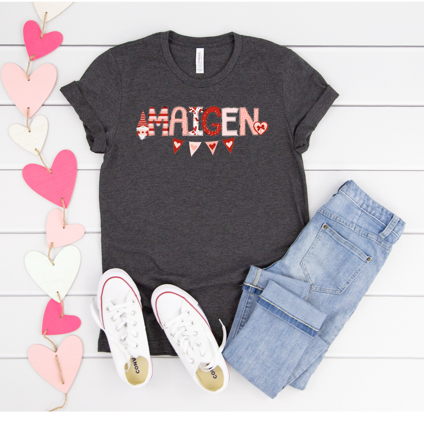 Custom name w/ Valentine Alphabet-DTF