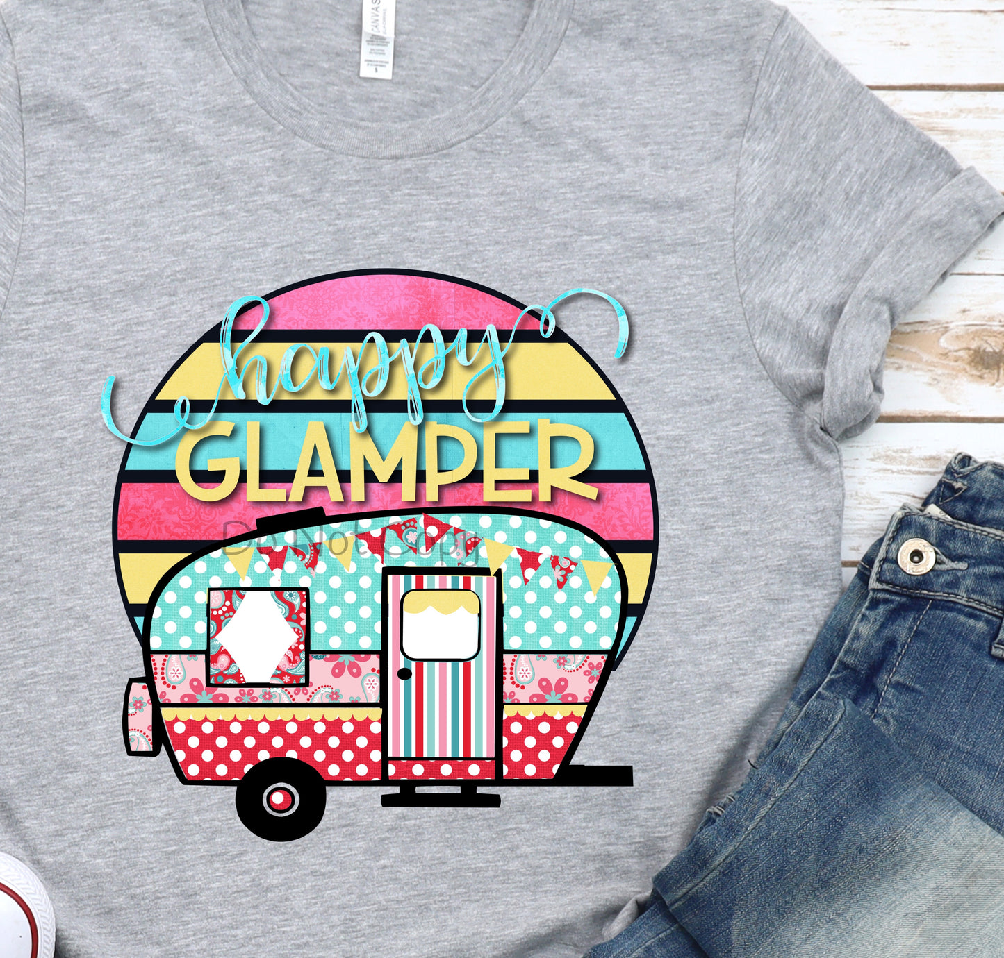 Happy glamper- DTF