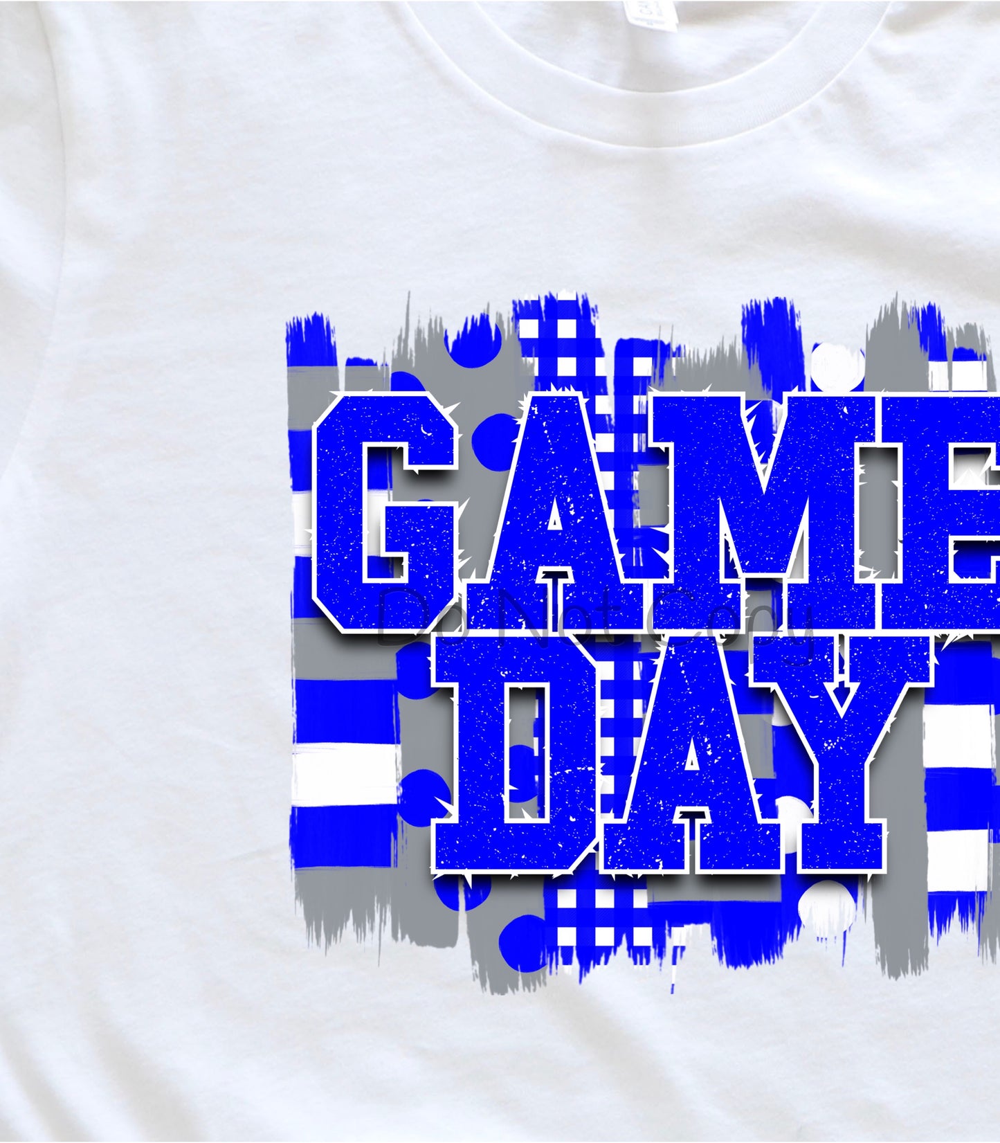 Game day blue gray-DTF