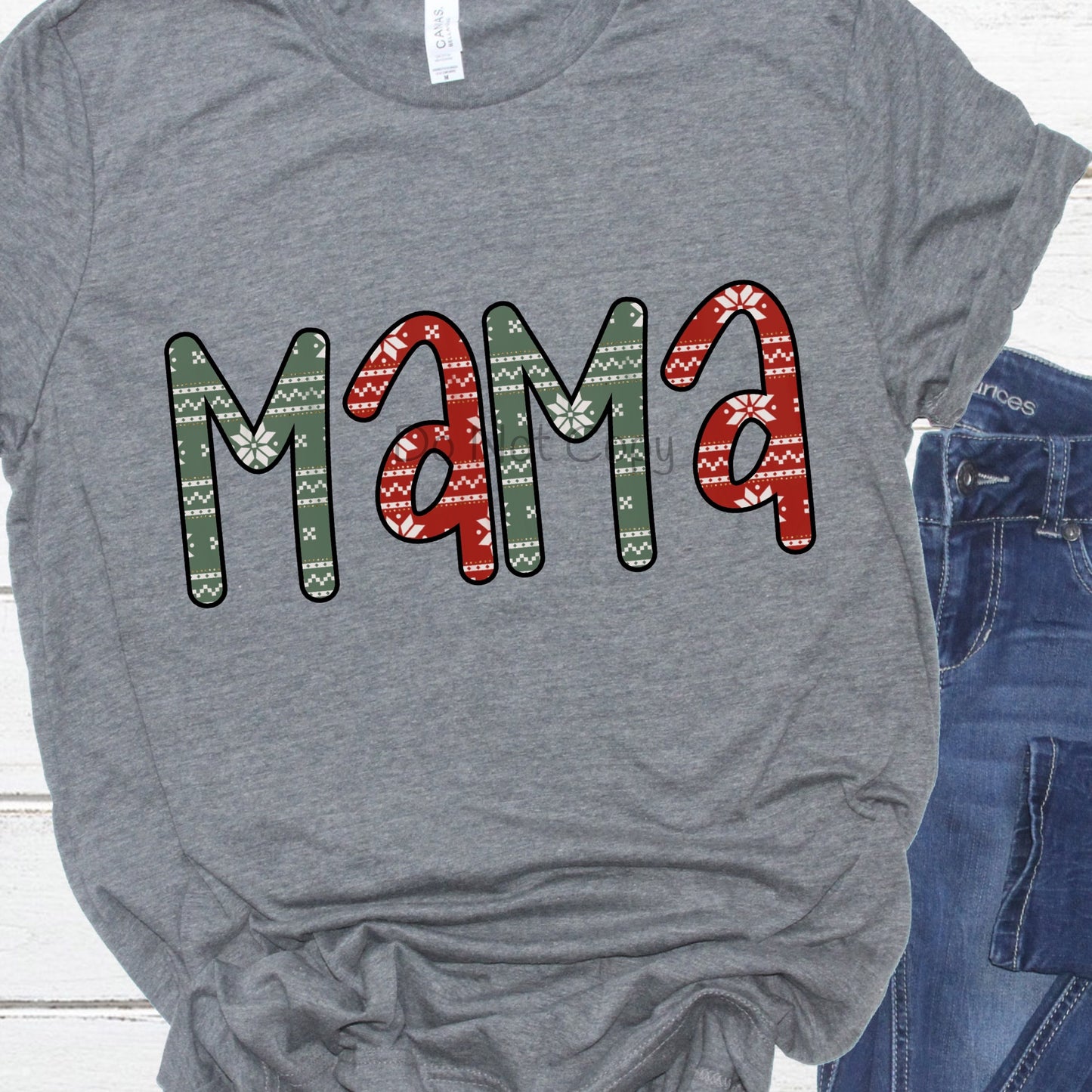Mama Christmas print-DTF