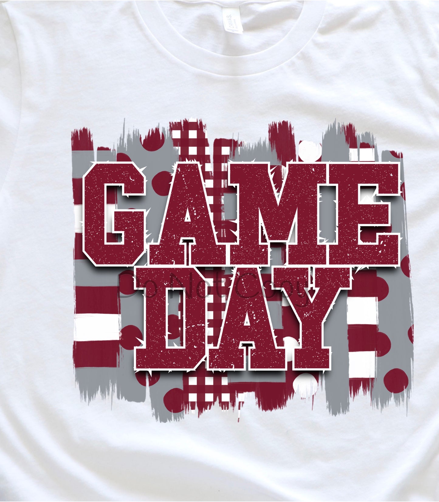 Game day maroon gray -DTF