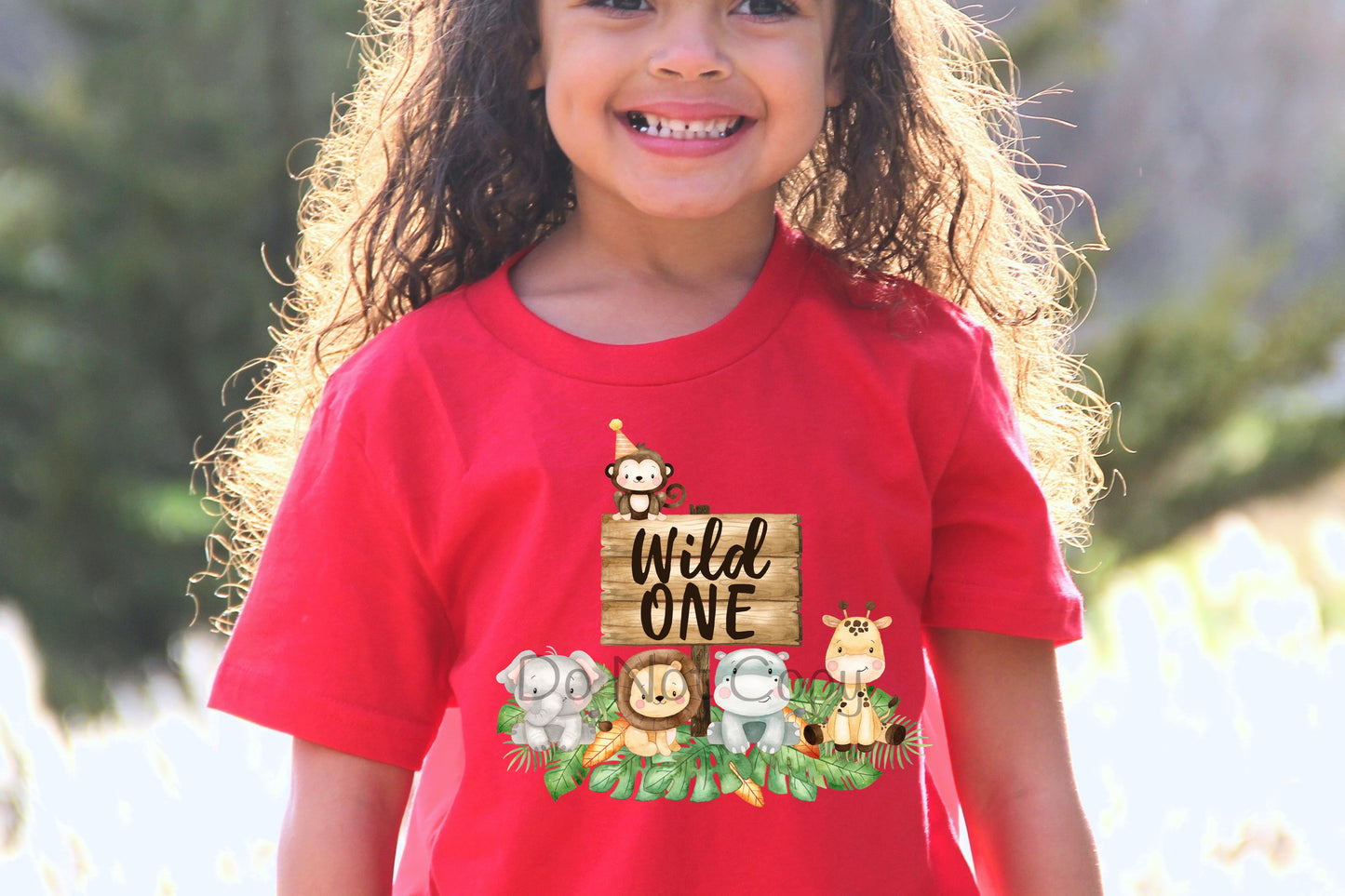 Wild one birthday safari-DTF