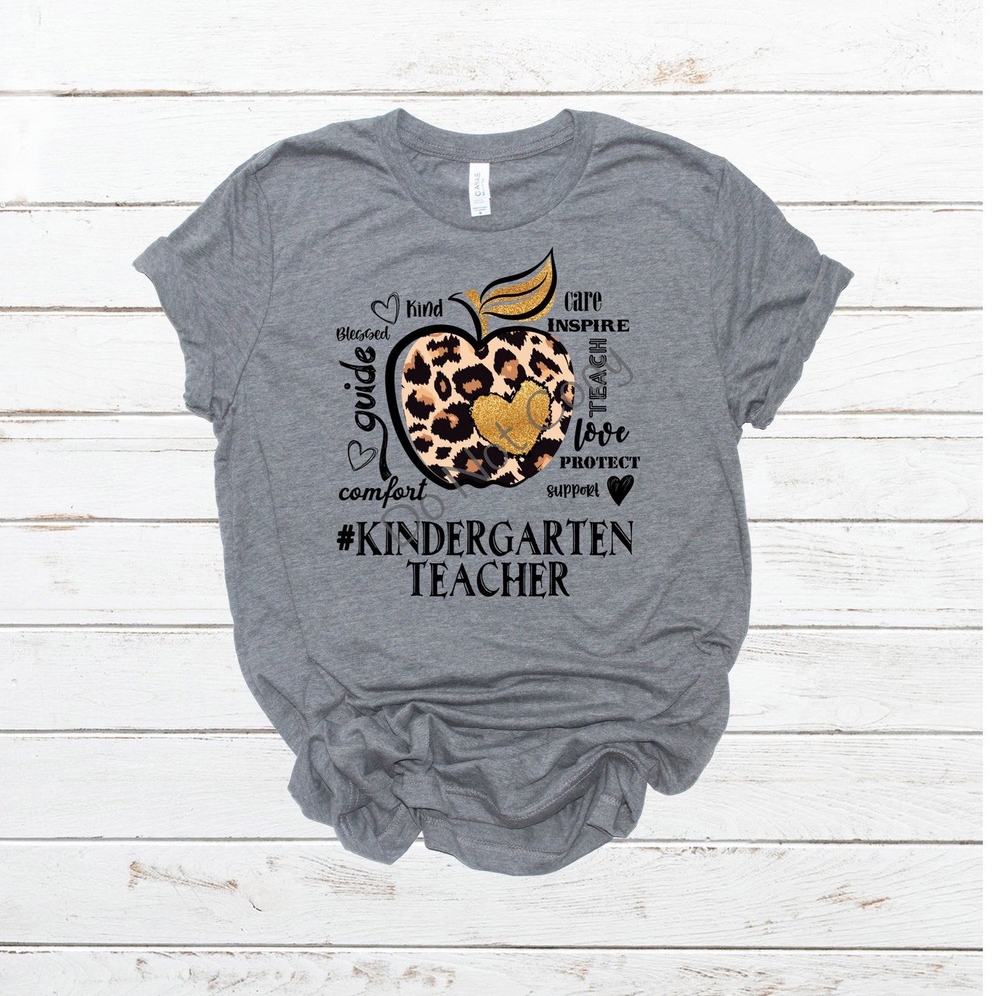 Leopard apple kindergarten teacher -DTF