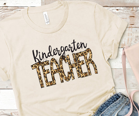 Kindergarten teacher leopard-DTF