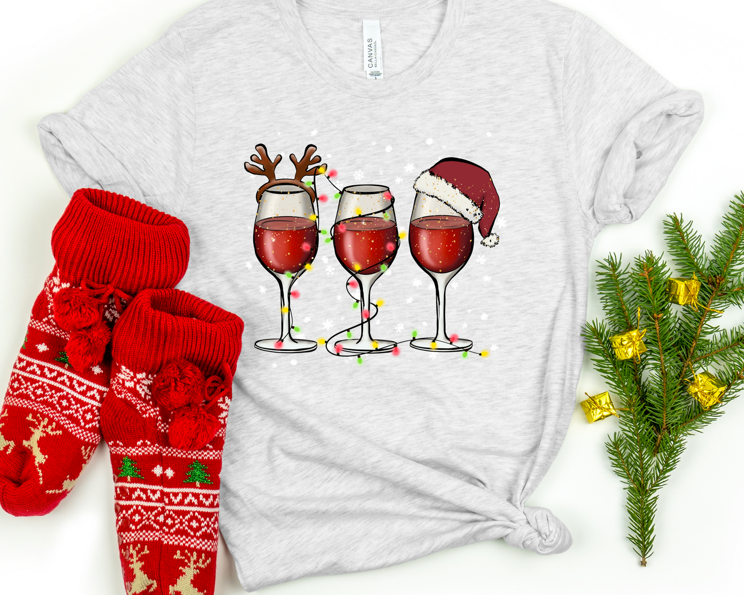 Christmas wine -DTF