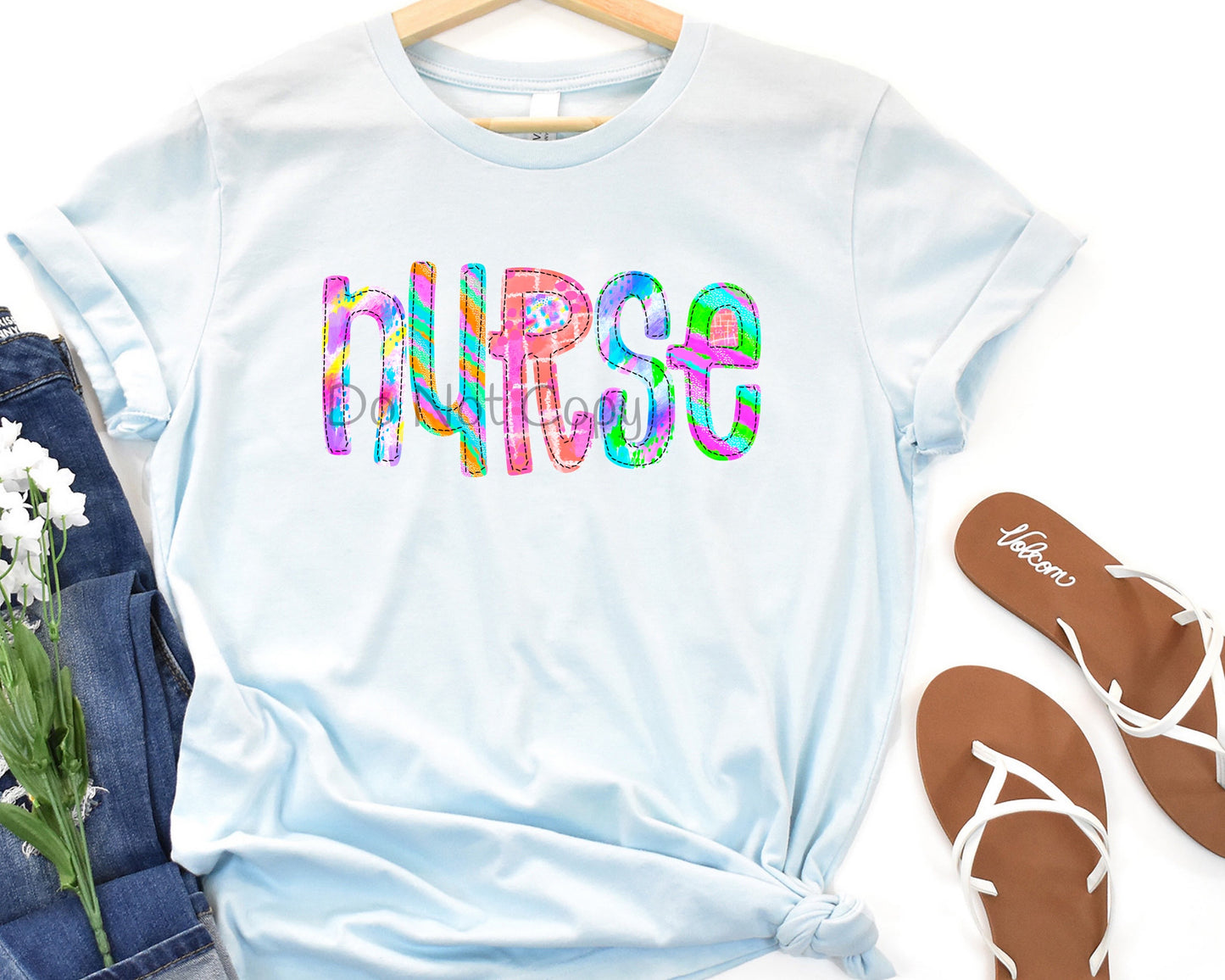 Nurse stitch font-DTF