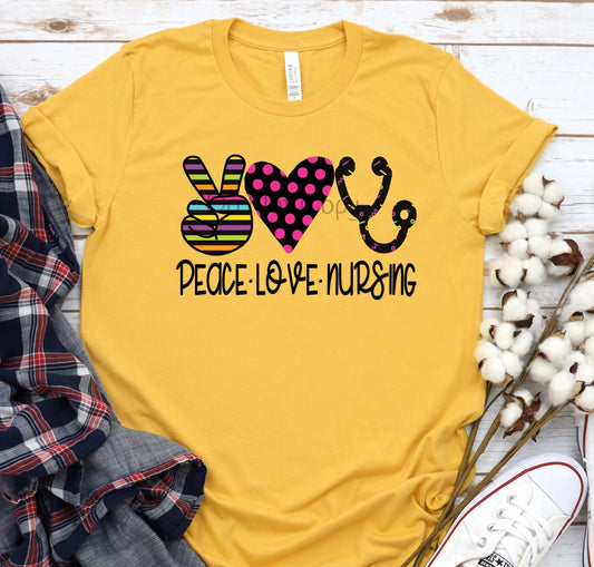 Peace love nursing-DTF