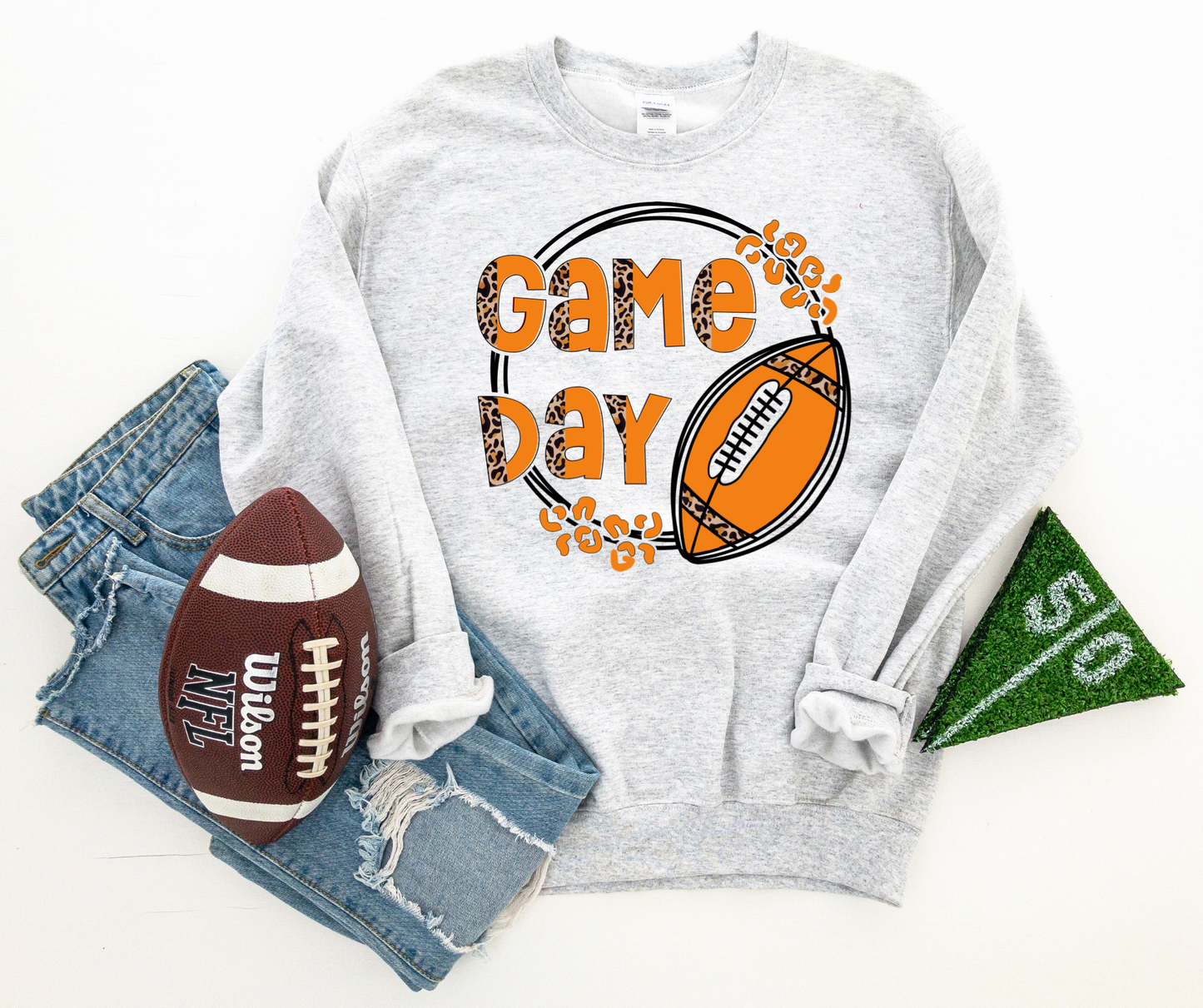 Game day football orange- DTF