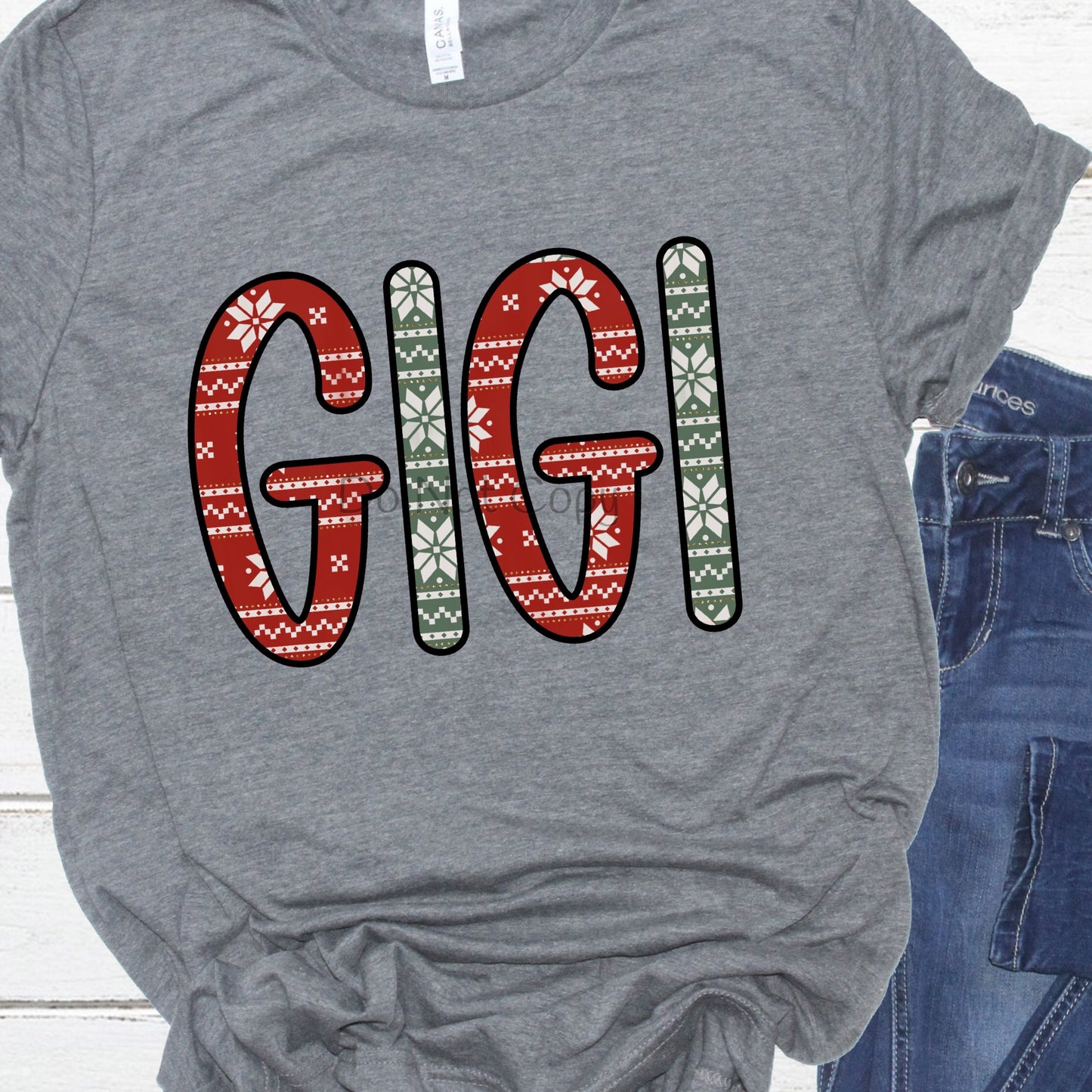 Gigi Christmas print-DTF