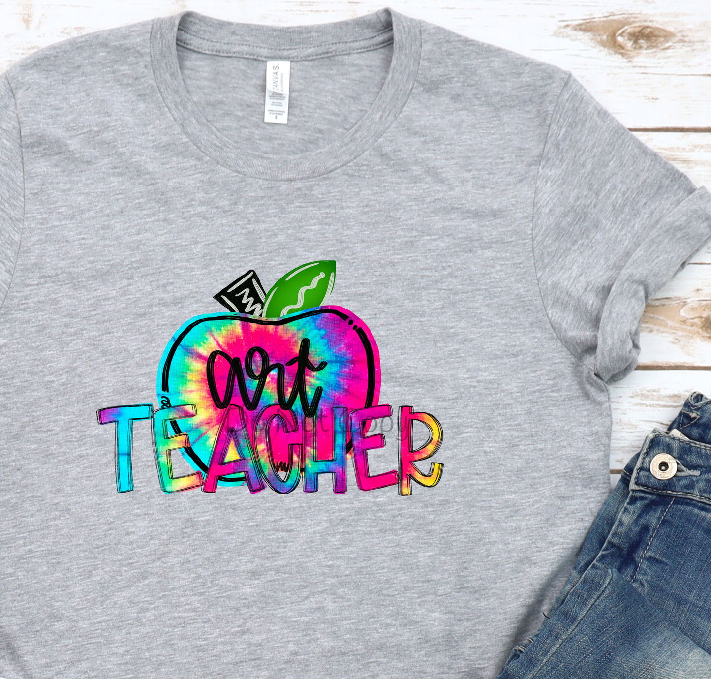 Art teacher tie dye- DTF
