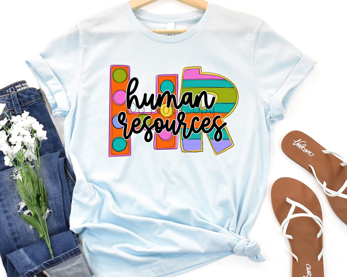 Funky block occupation Human Resources-DTF