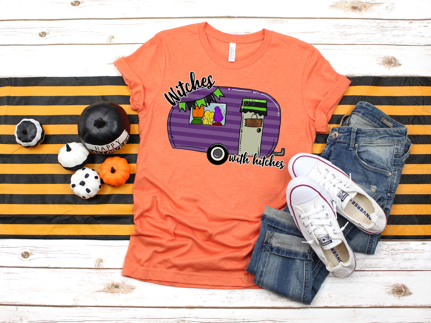 Witches with hitches purple camper -DTF