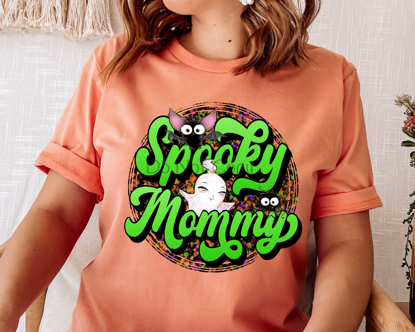 Spooky mommy circle-DTF