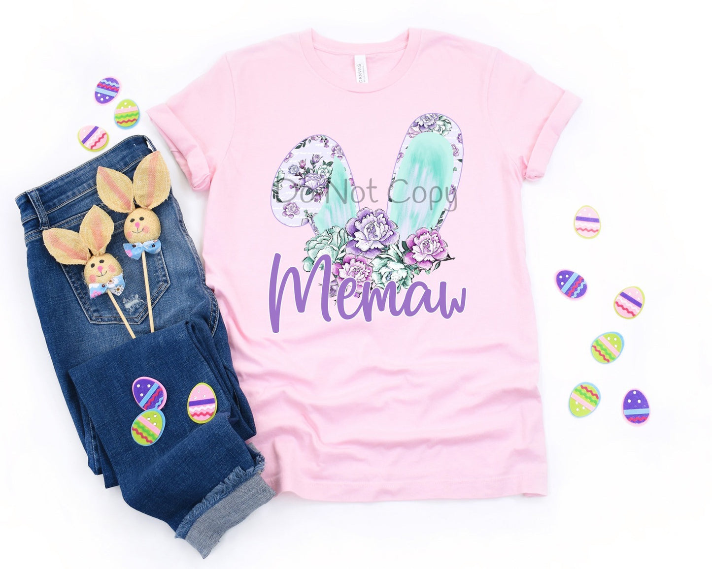 Memaw bunny ears-DTF