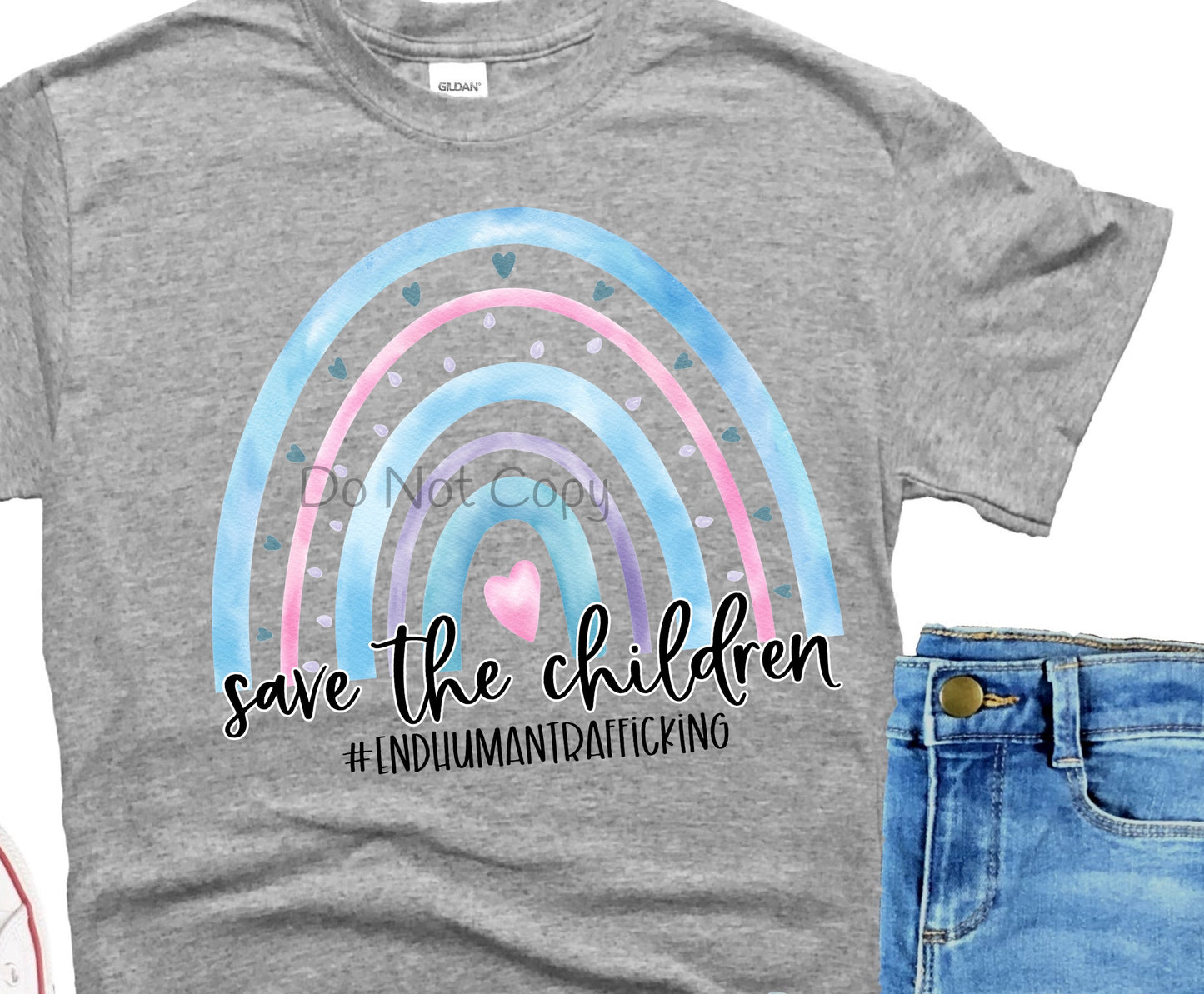 Save the children end human trafficking-DTF