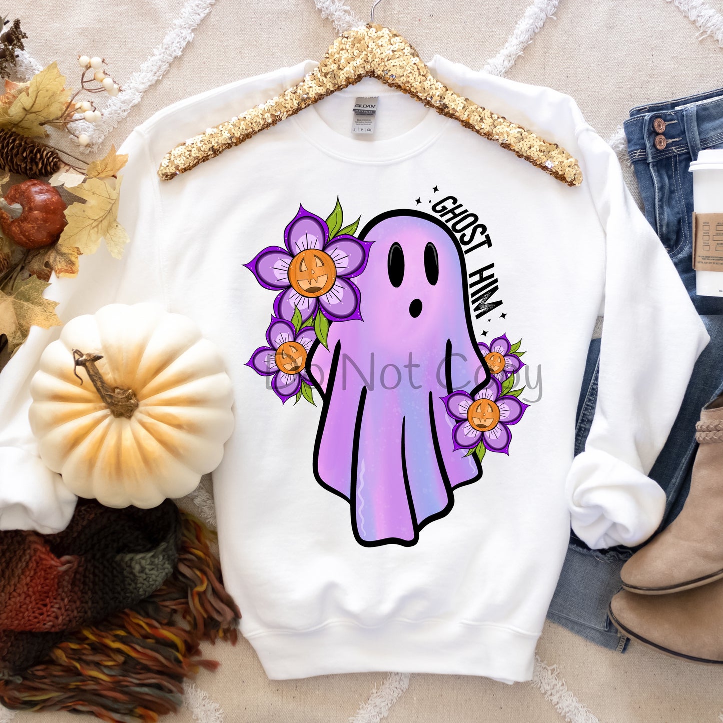 Purple ghost him-DTF