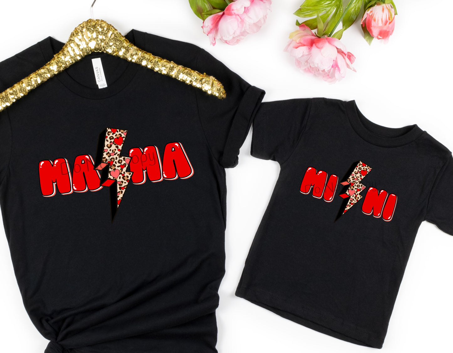 Mini red leopard bolt-DTF