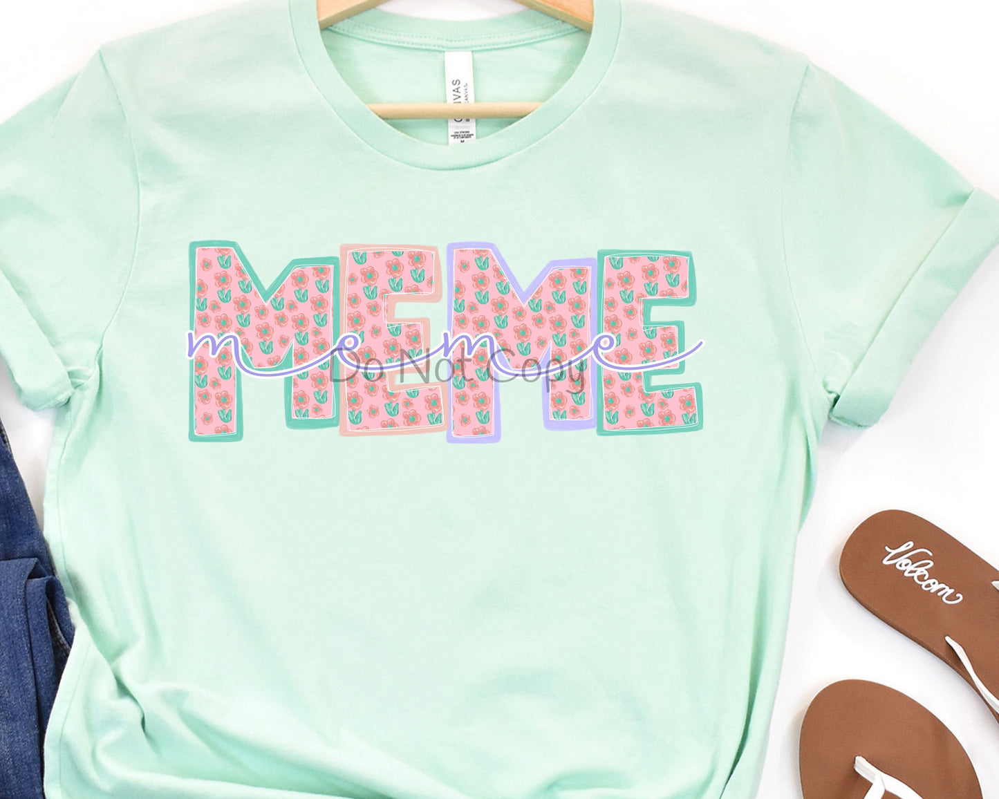 Sweet floral Meme-DTF