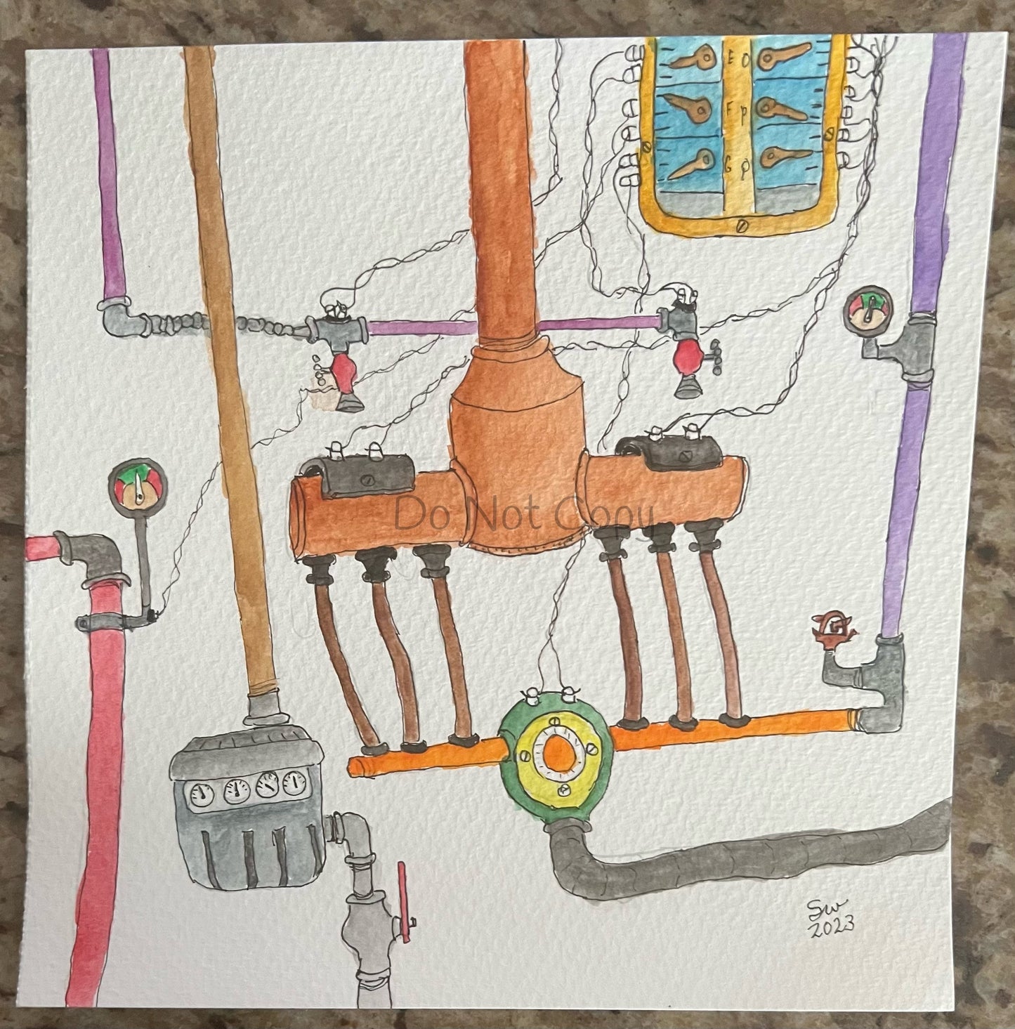 Industrial abstract 2-8x8