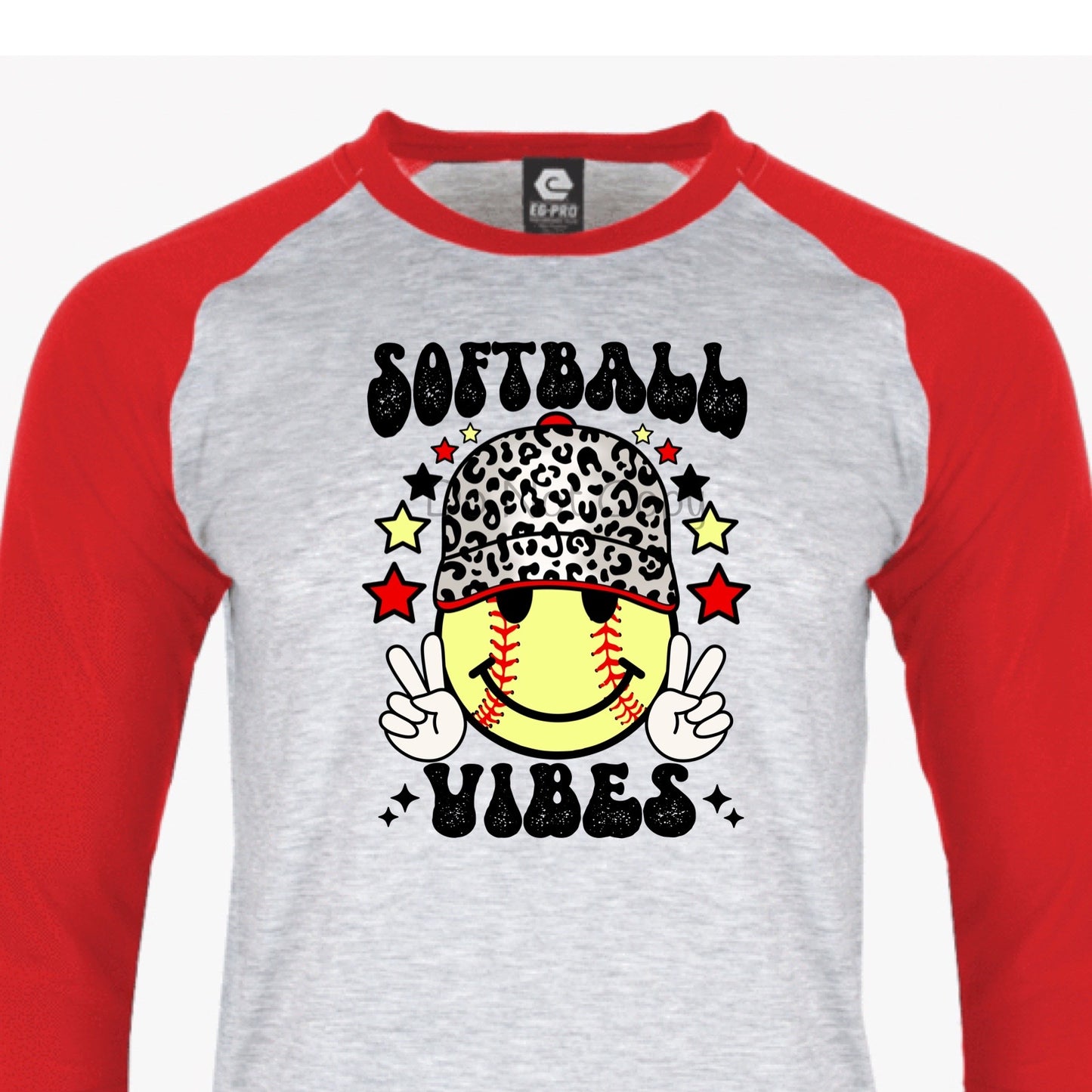 Softball vibes leopard hat-DTF