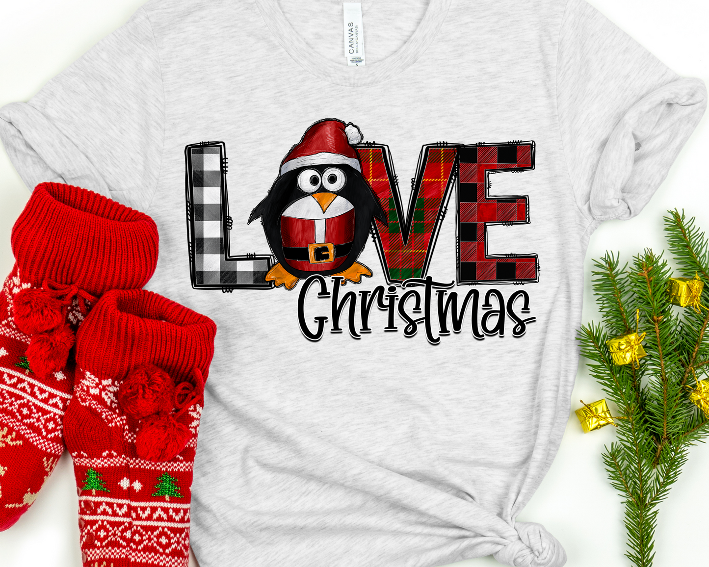 Love Christmas Penguin-DTF