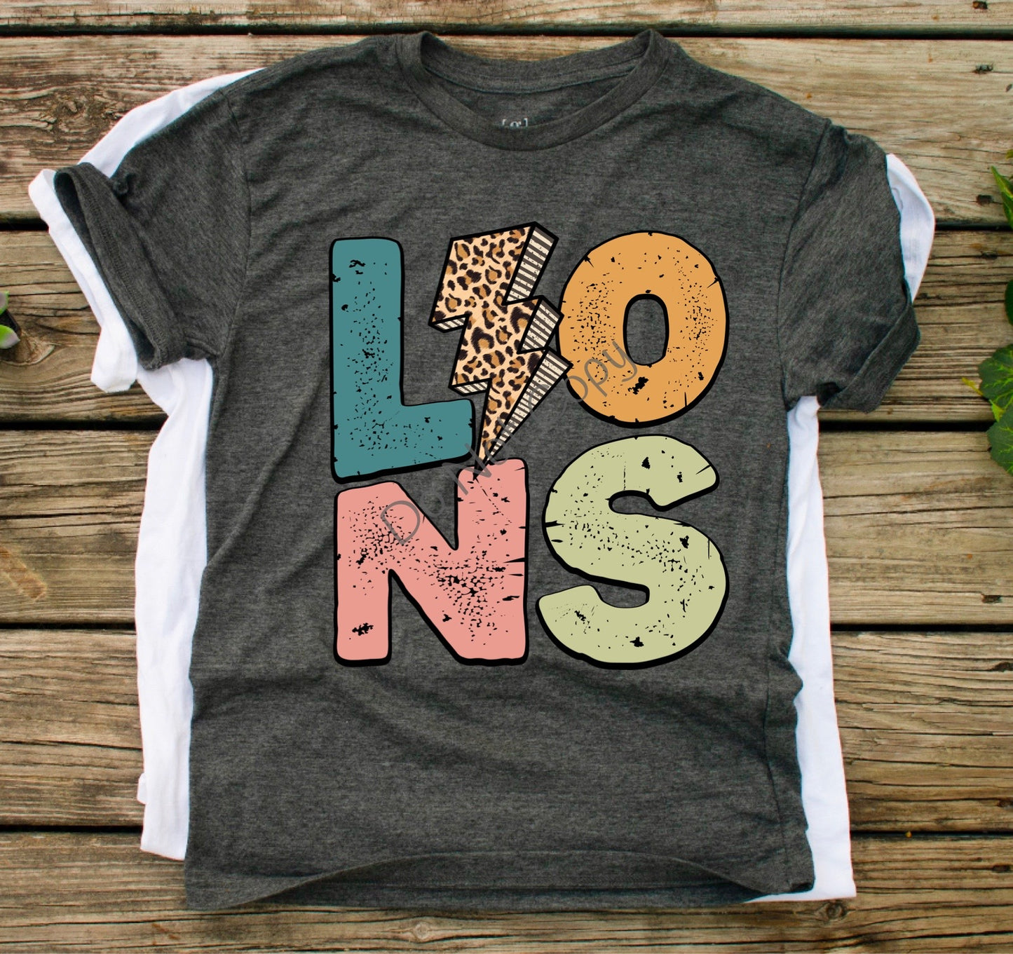 Lions with bolt -DTF
