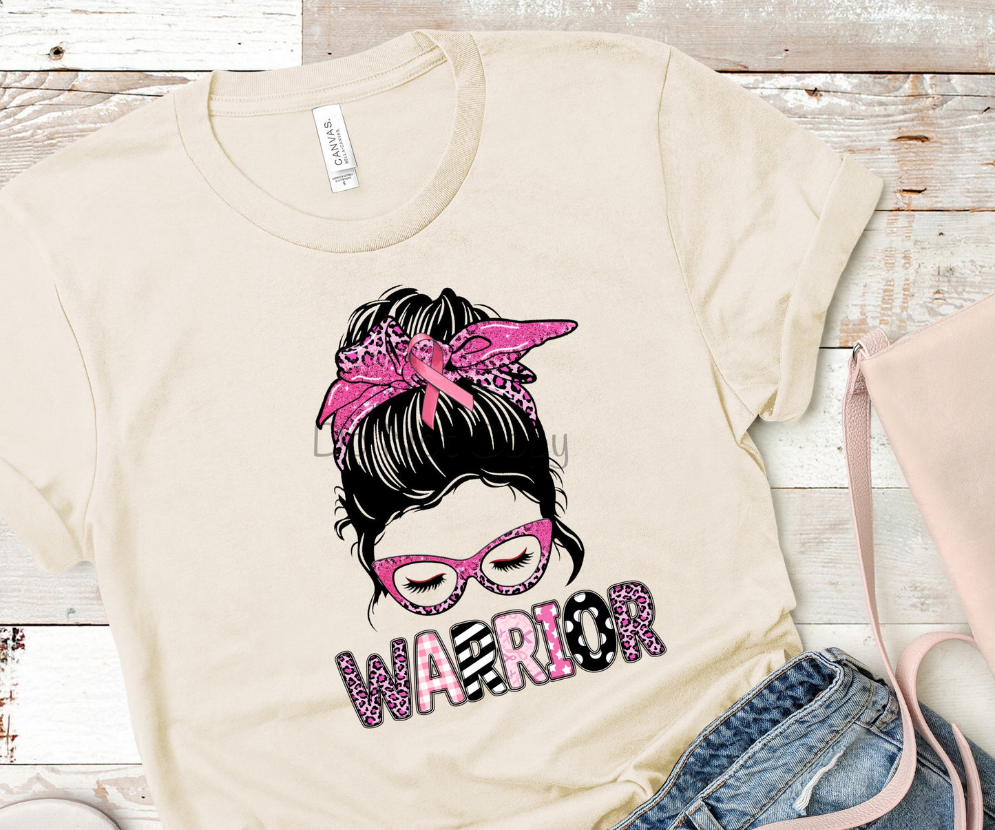 Warrior pink glasses leopard- DTF
