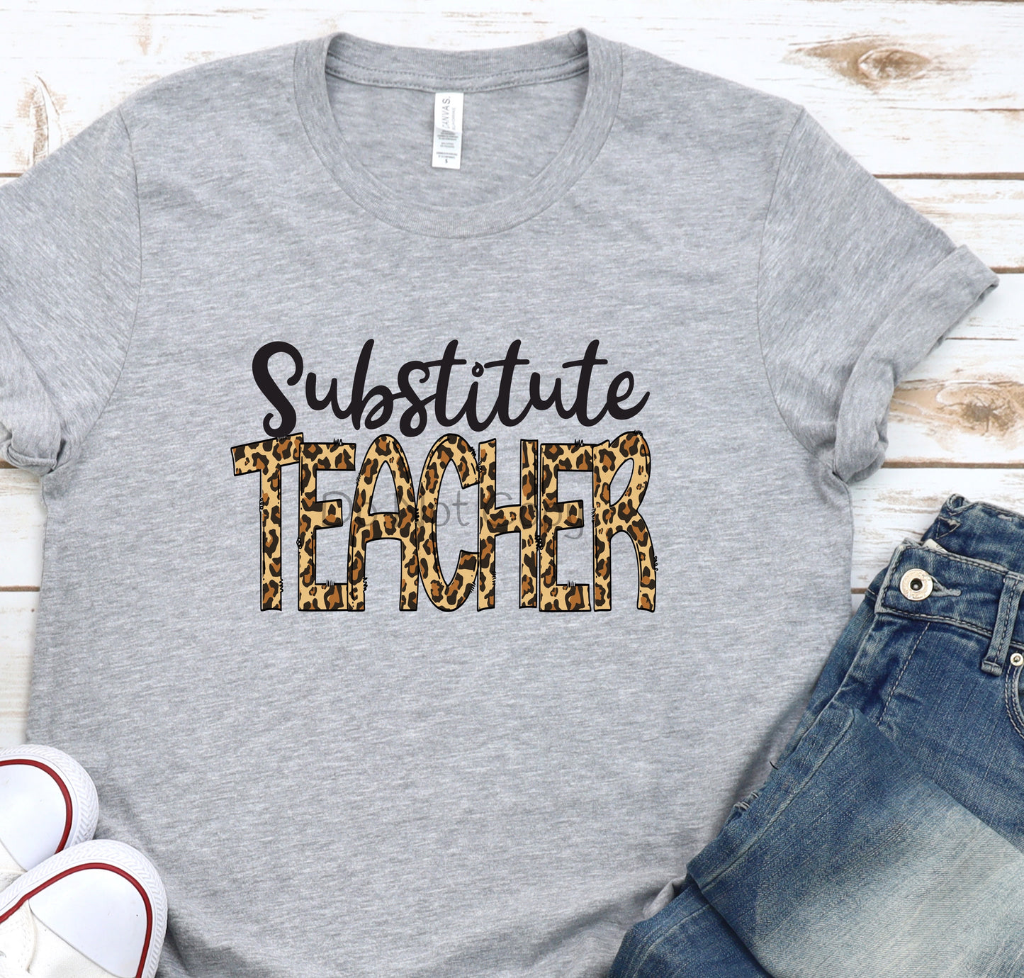 Substitute teacher leopard-DTF