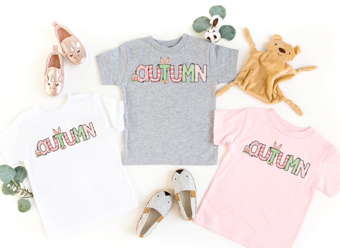 Custom name w/ Easter Alphabet-DTF