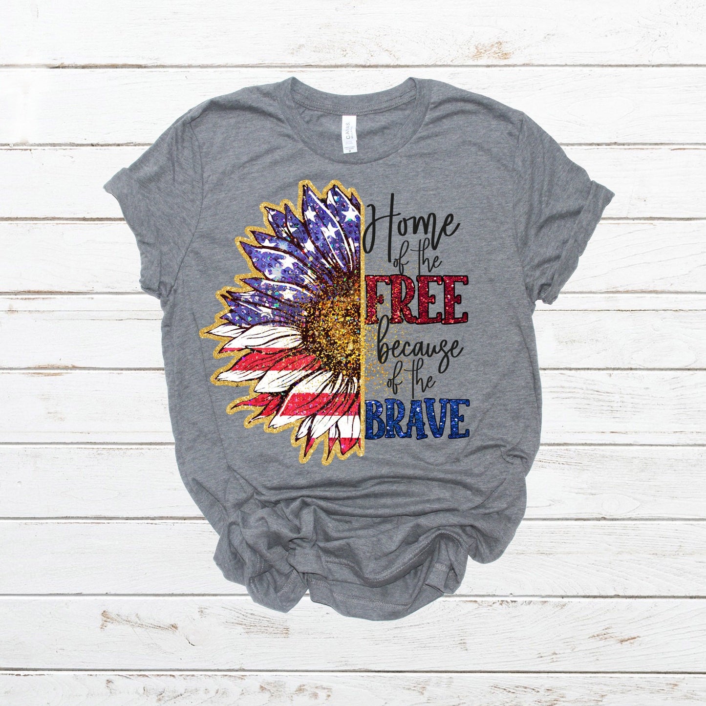 Home of the free because of the brave -DTF