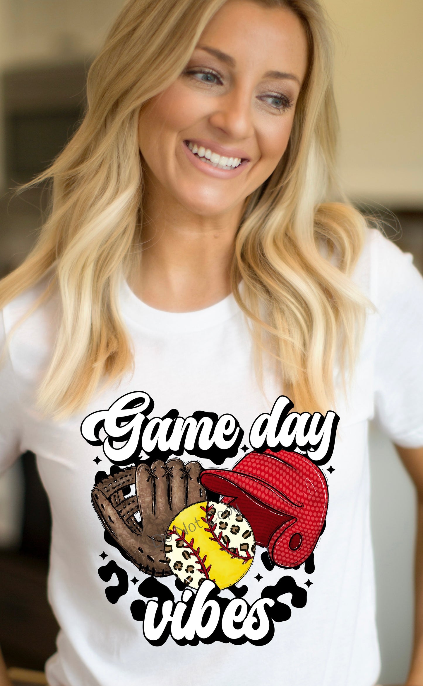 Game day vibes Softball equipment-DTF
