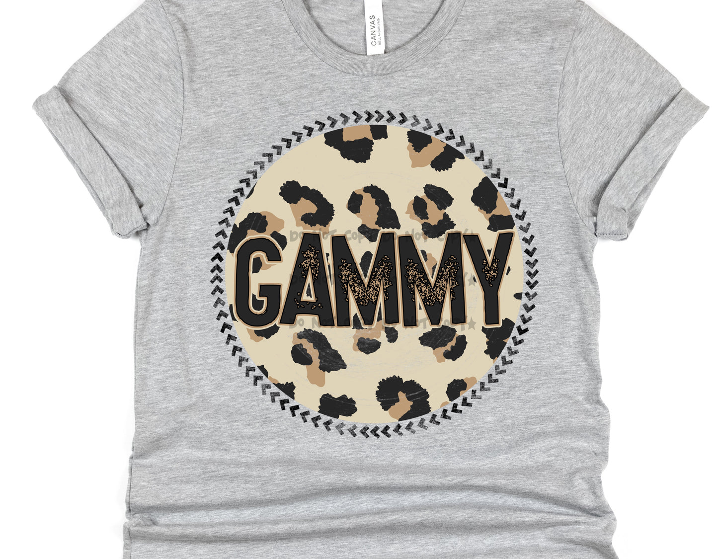 Gammy Leopard circle- DTF