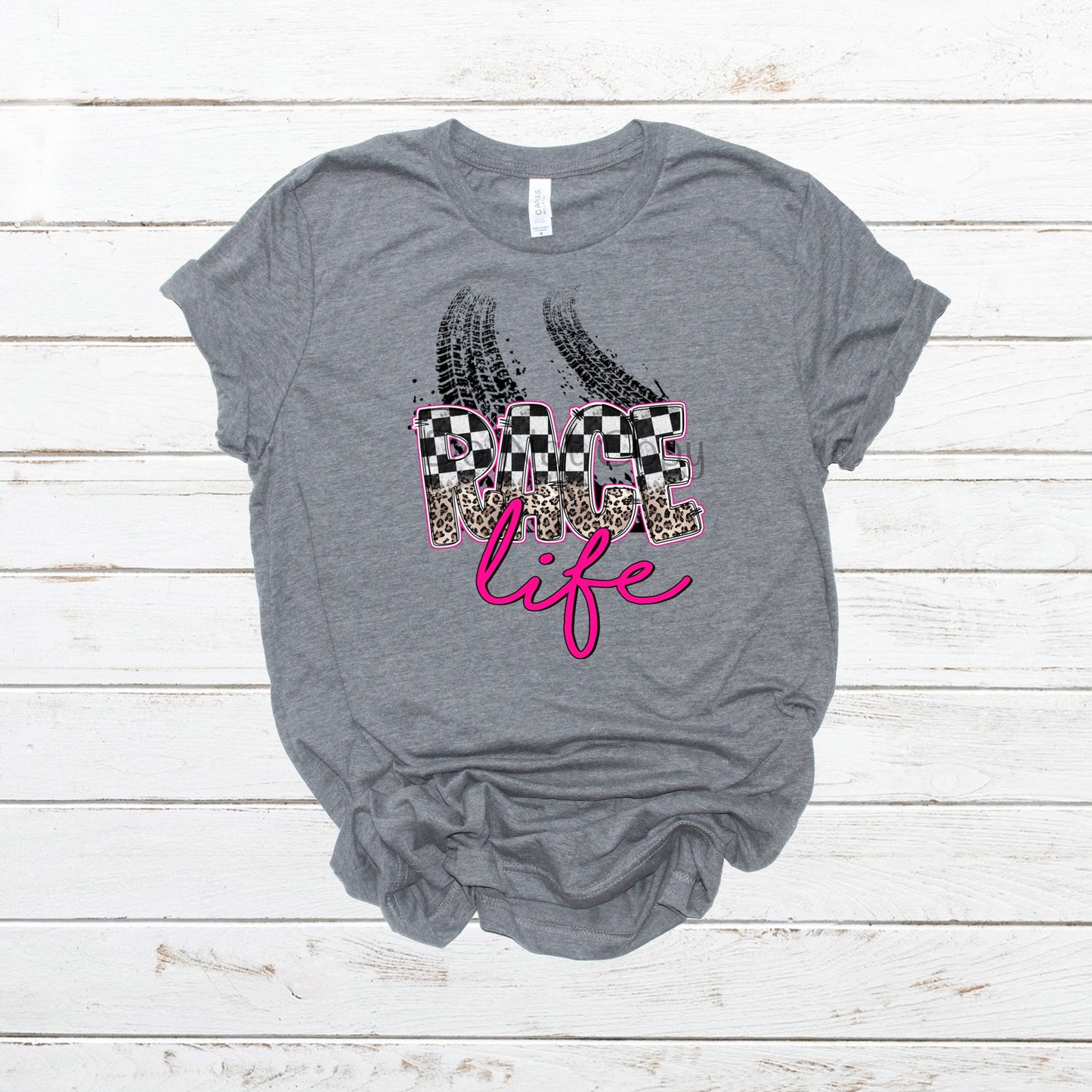Race life pink-DTF