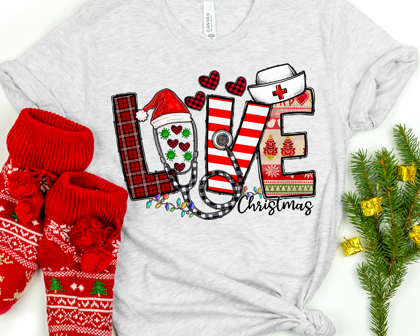 Nurse Love Christmas -DTF