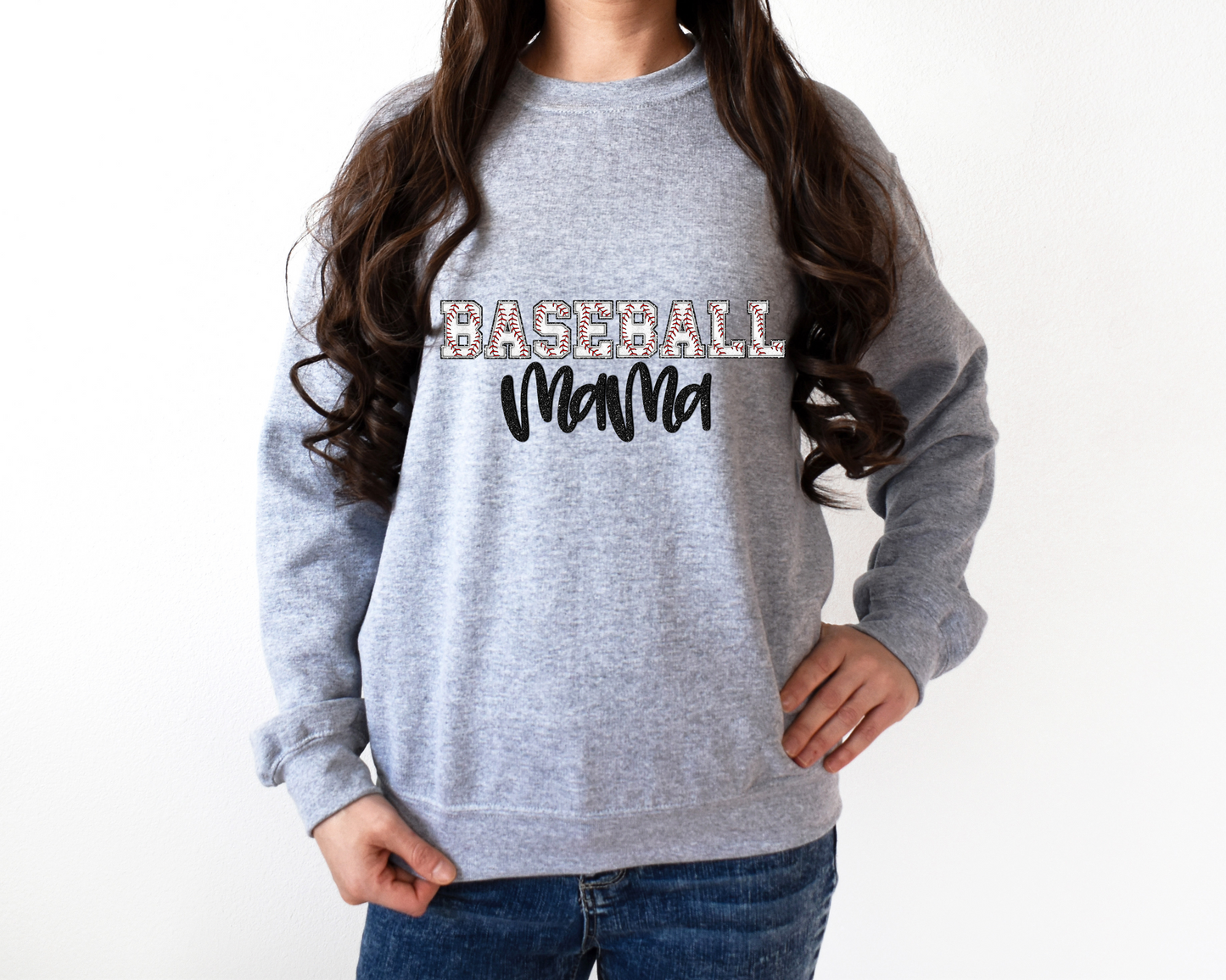 Baseball mama lettering-DTF