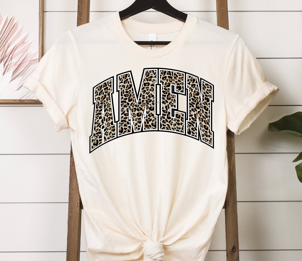 Amen leopard curved- DTF