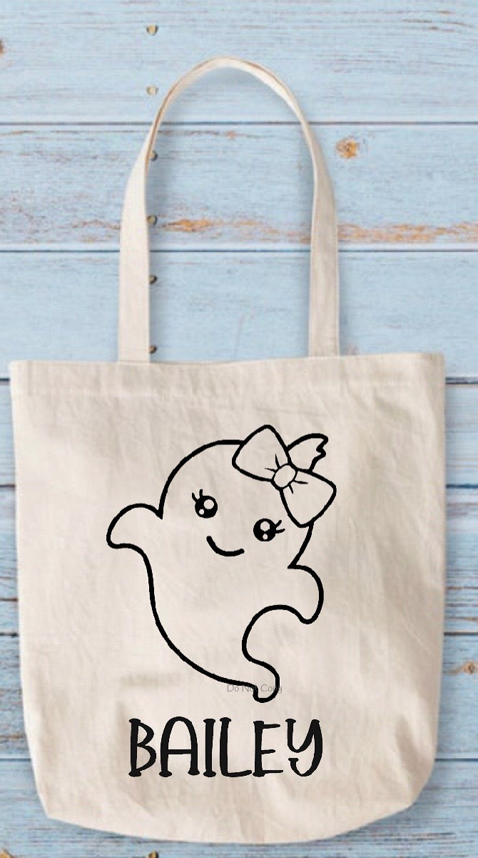 Ghost custom transfer (can be colored in by your kiddos) -DTF