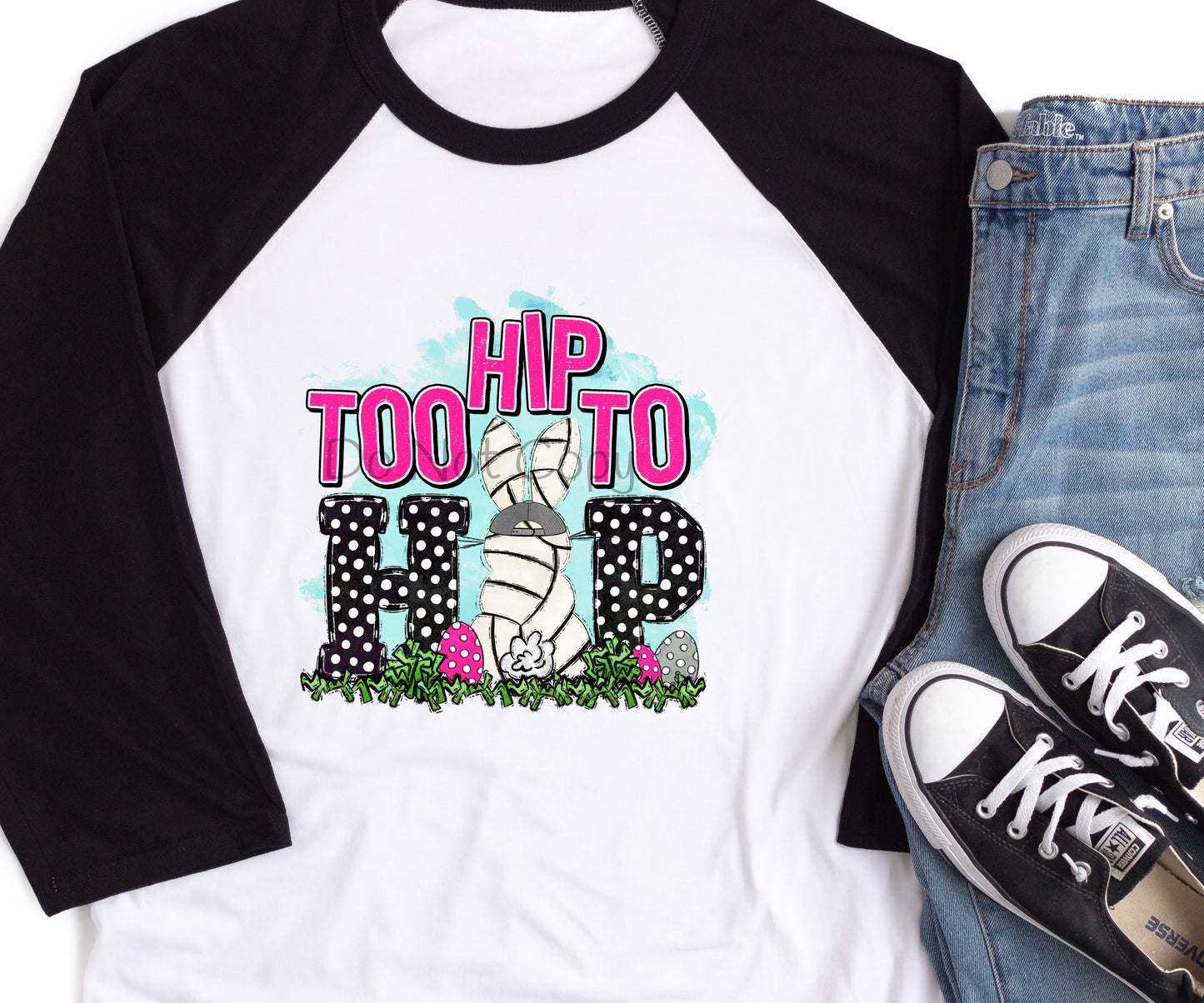 Too hip to hop volleyball-DTF