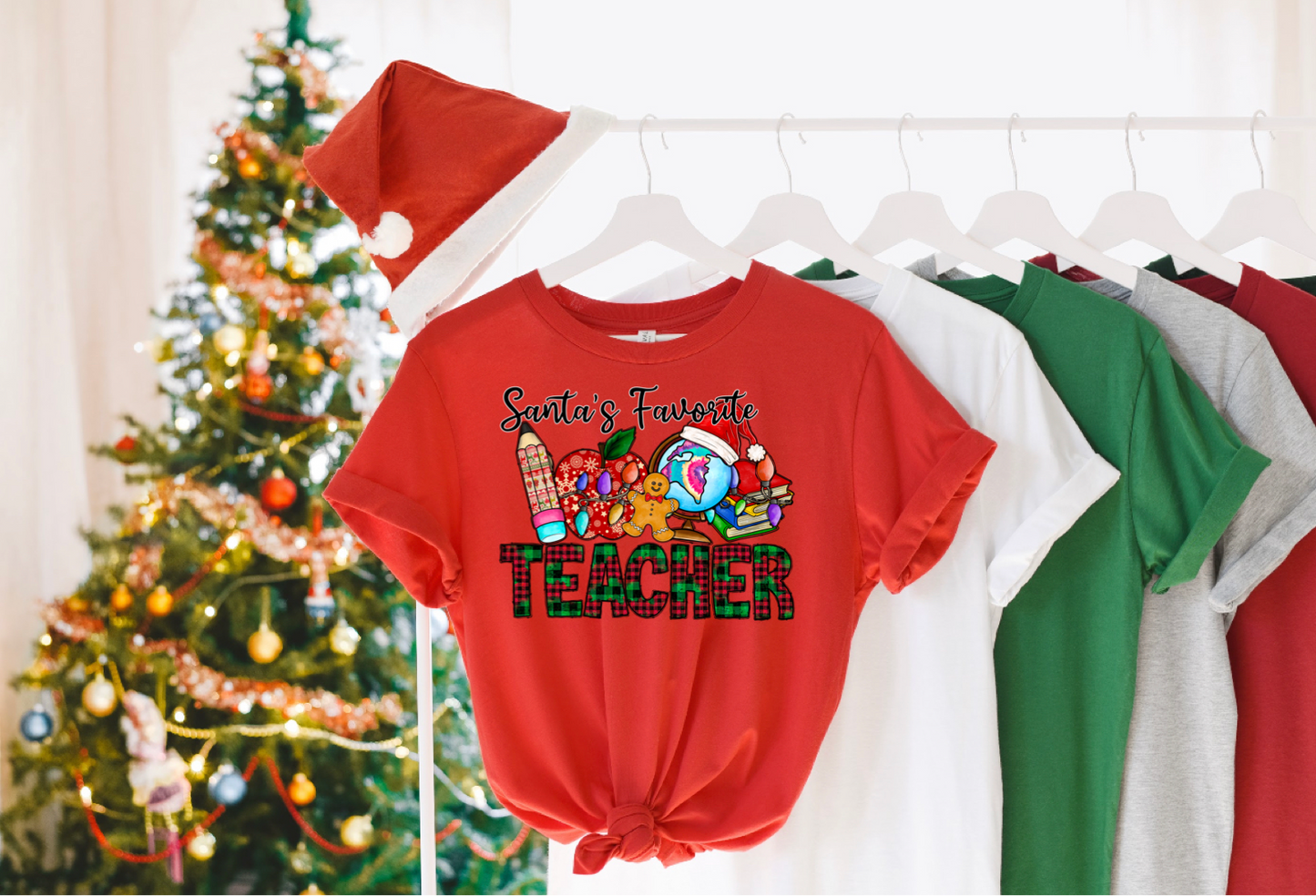 Santa’s favorite Teacher-DTF