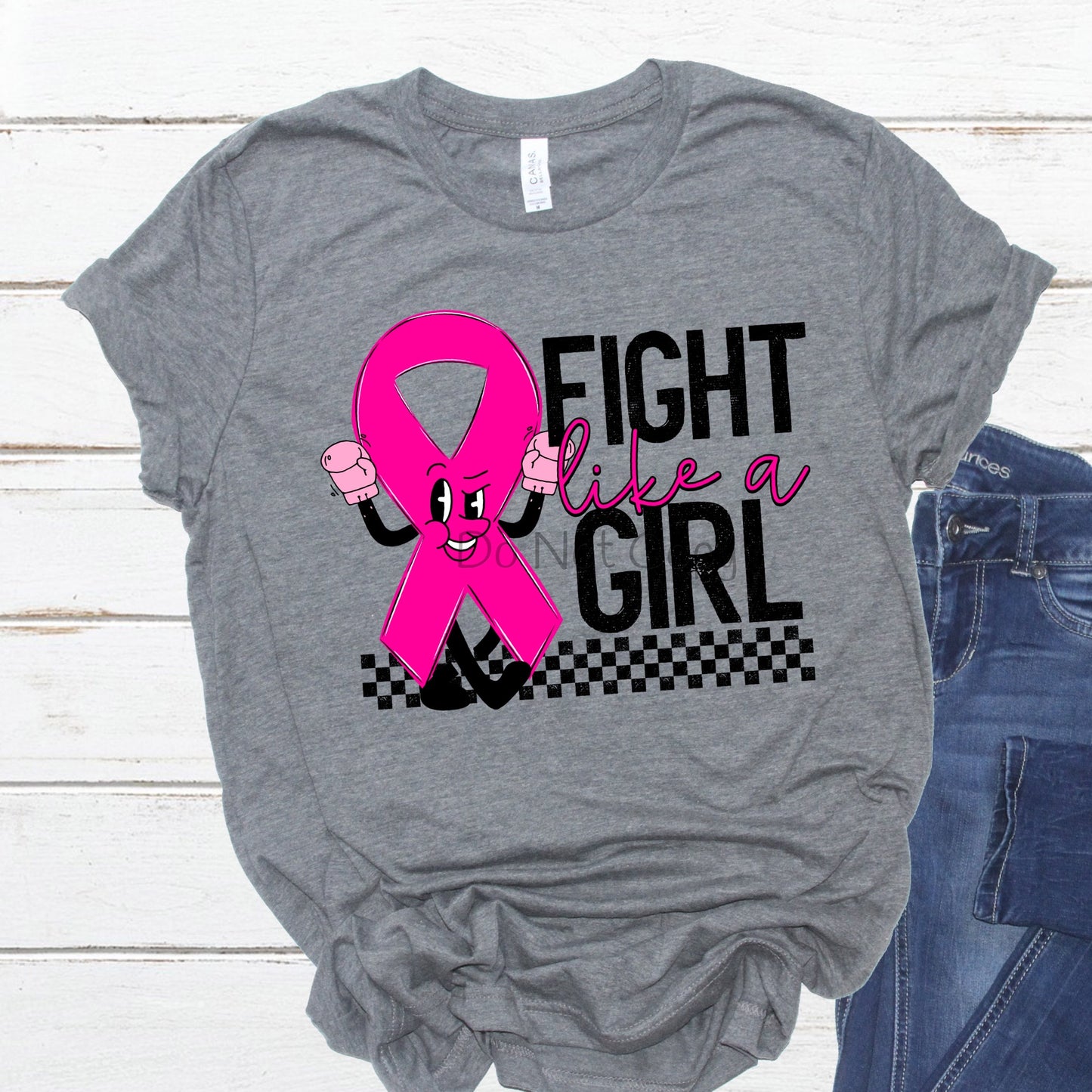 Fight like a girl-DTF