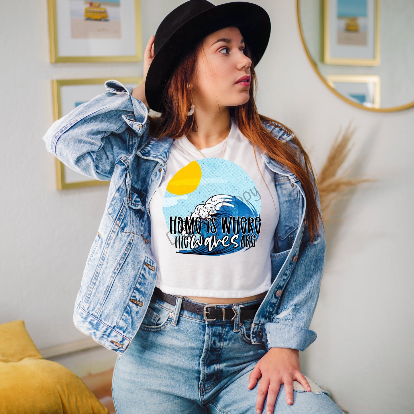 Home is where the waves are circle-DTF