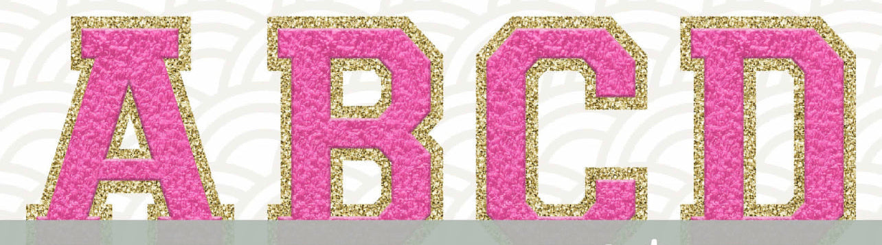 CUSTOM Chenille Letters & Numbers-DTF