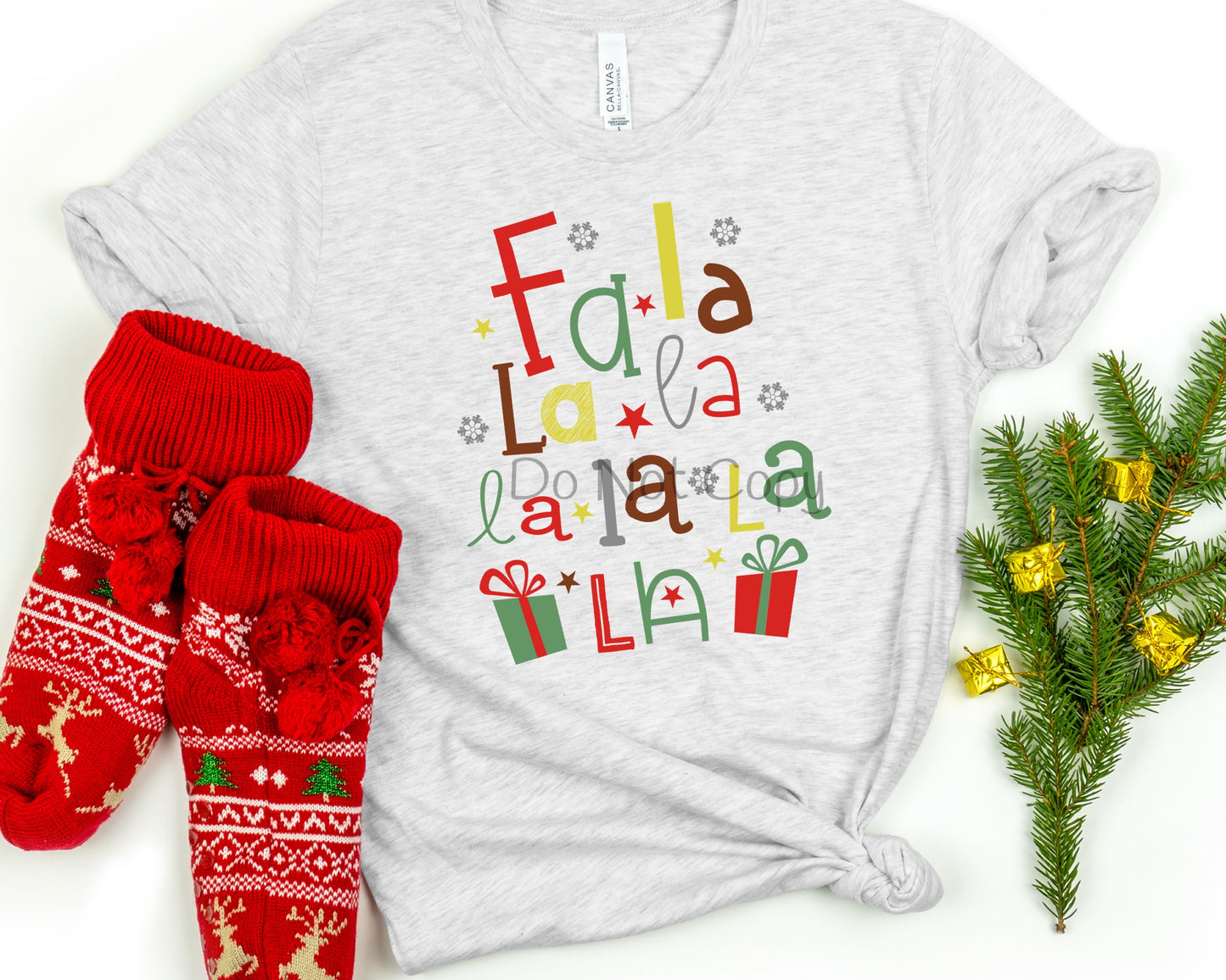 Fa la la colorful-DTF