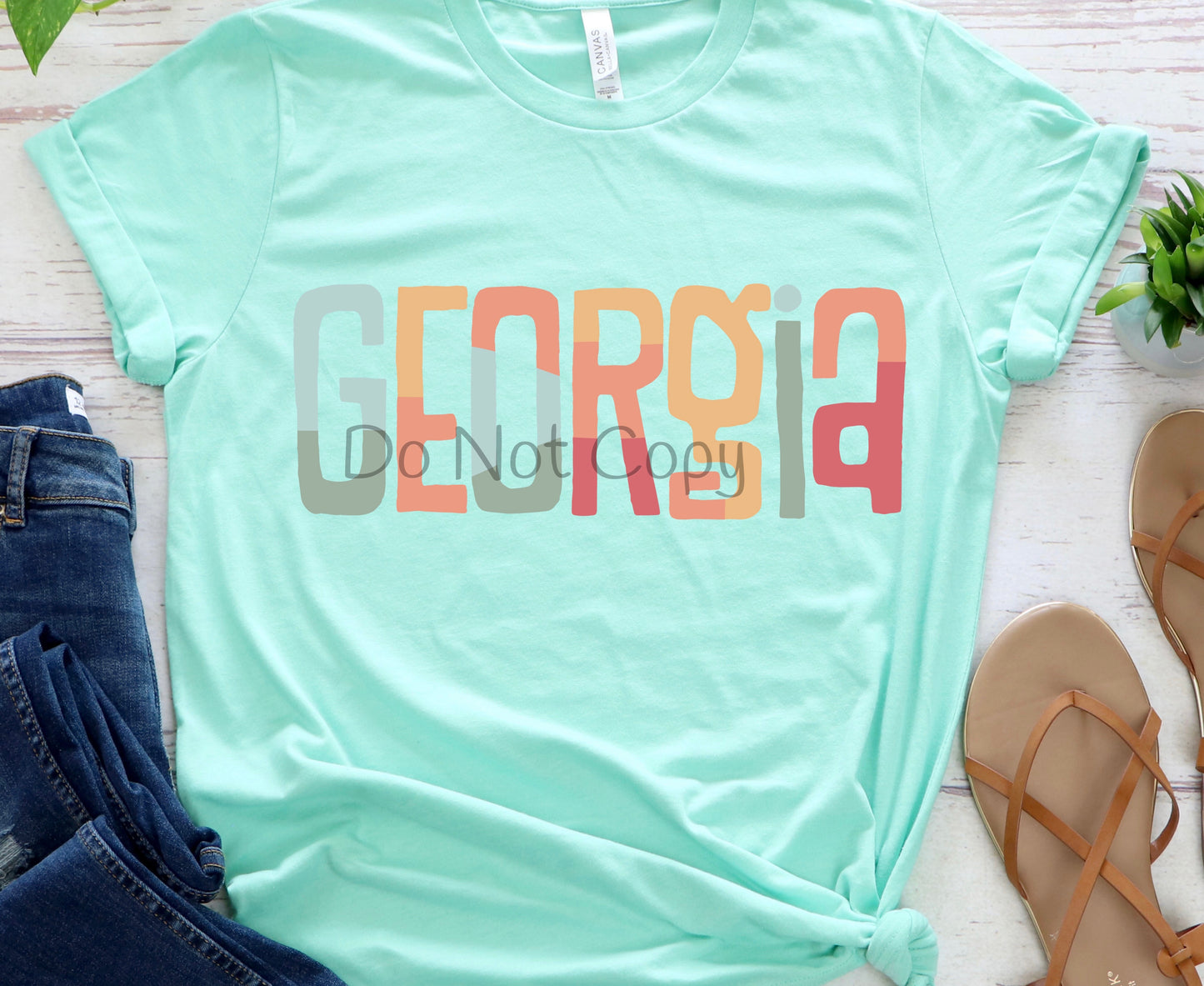 Georgia multi colored-DTF